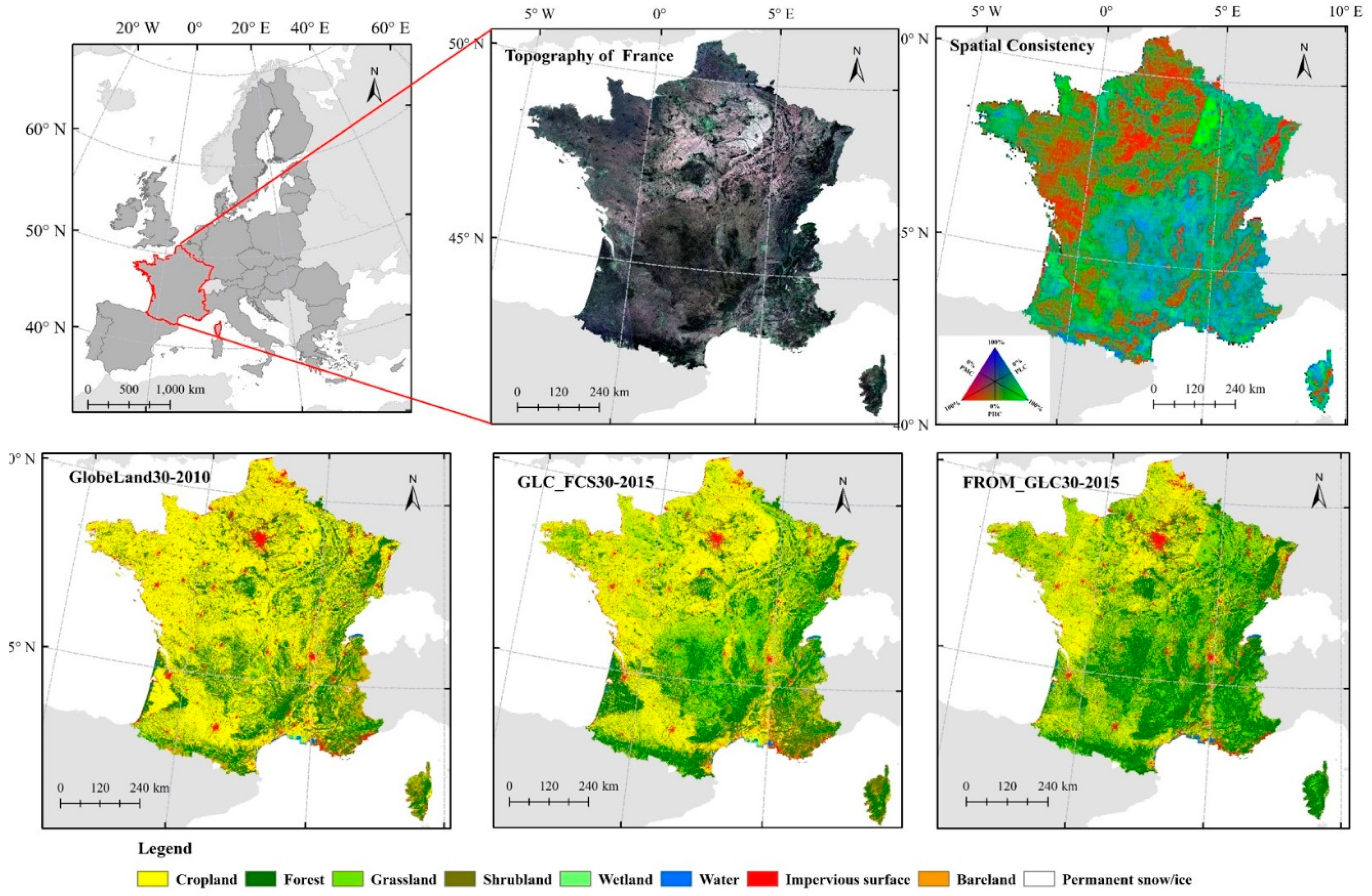 A) Comparative maps using the validation full size map-Test 1: U-net