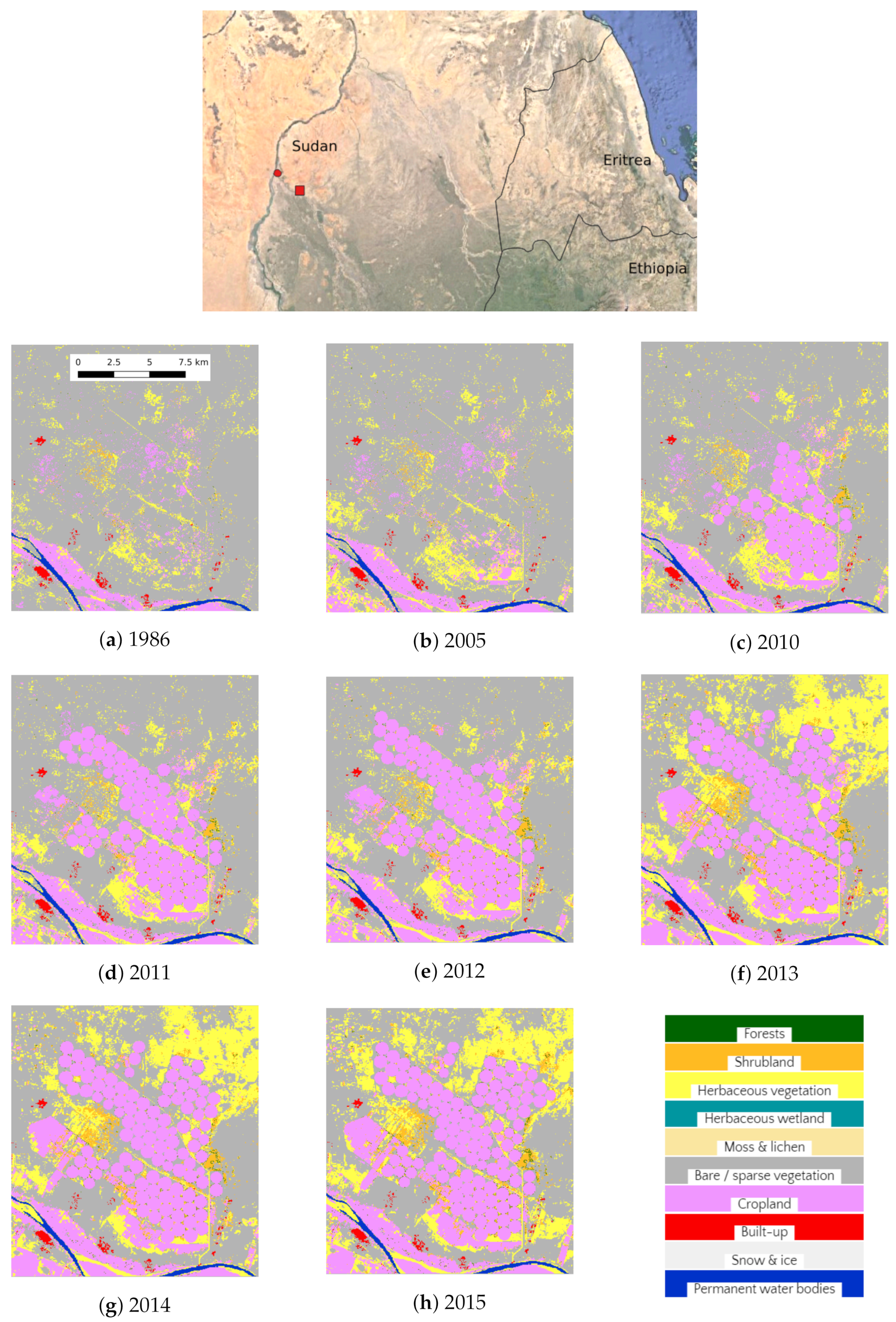 Remote Sensing Free Full Text Thirty Years Of Land Cover And Fraction Cover Changes Over The Sudano Sahel Using Landsat Time Series Html