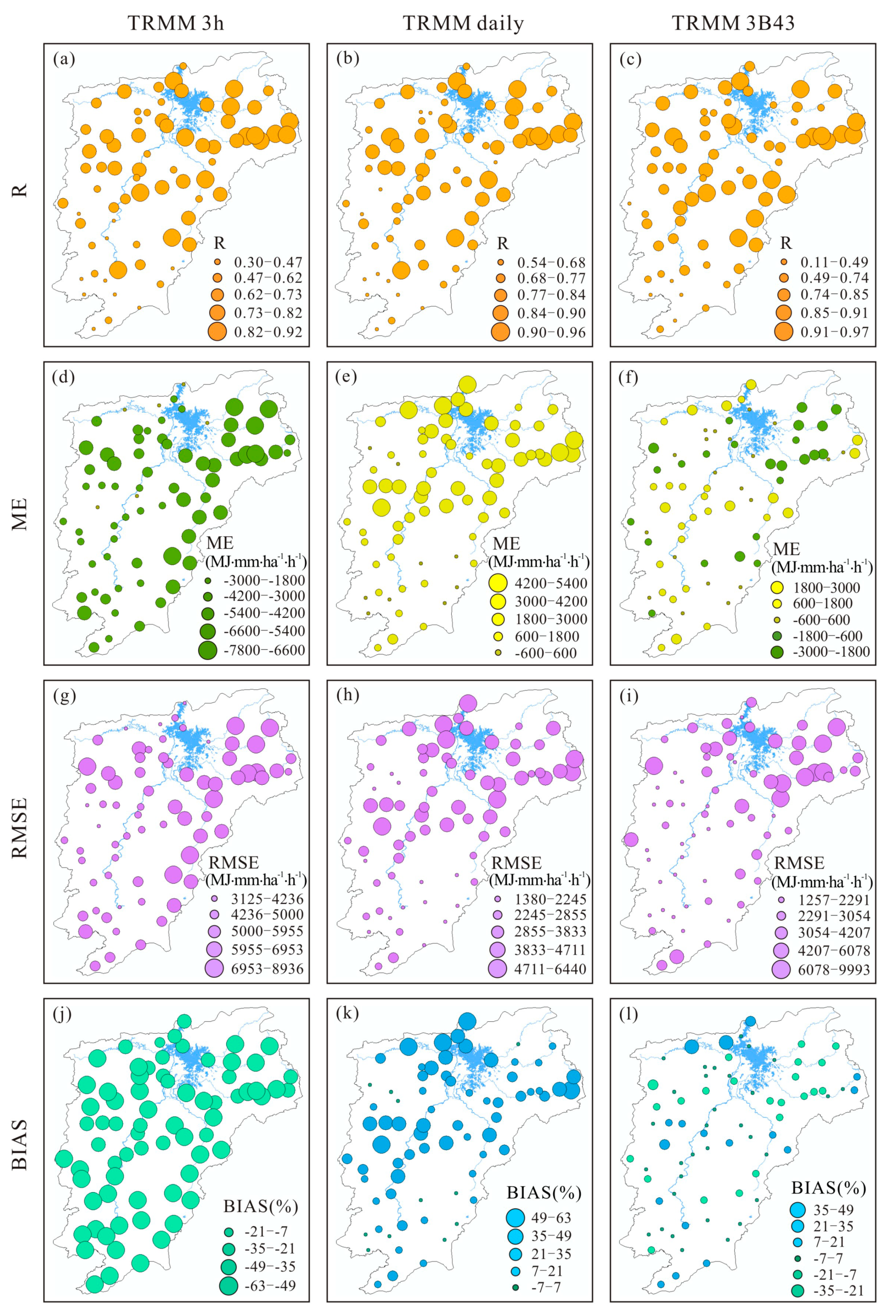 Remote Sensing Free Full Text Suitability Of Trmm Products With Different Temporal Resolution 3 Hourly Daily And Monthly For Rainfall Erosivity Estimation Html