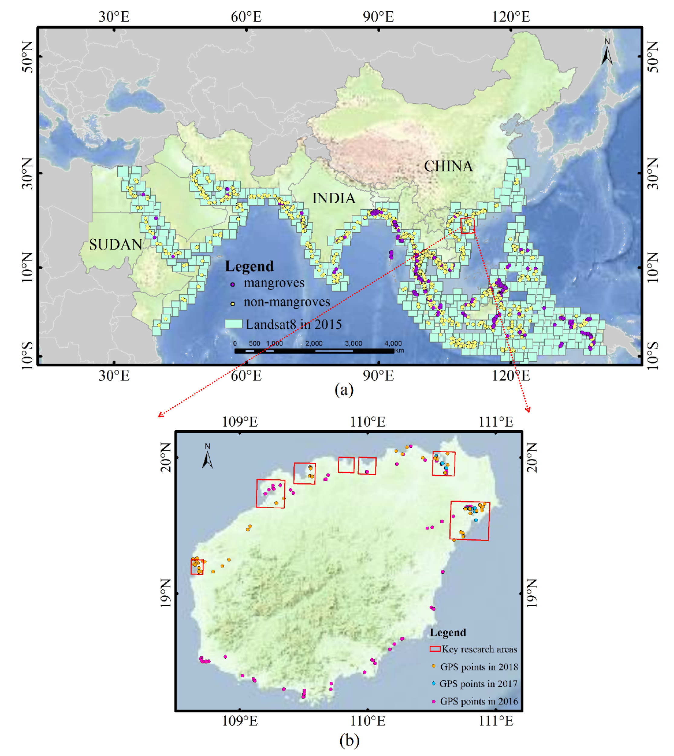 Remote Sensing | Free Full-Text | Mapping Large-Scale Mangroves along the  Maritime Silk Road from 1990 to 2015 Using a Novel Deep Learning Model and  Landsat Data