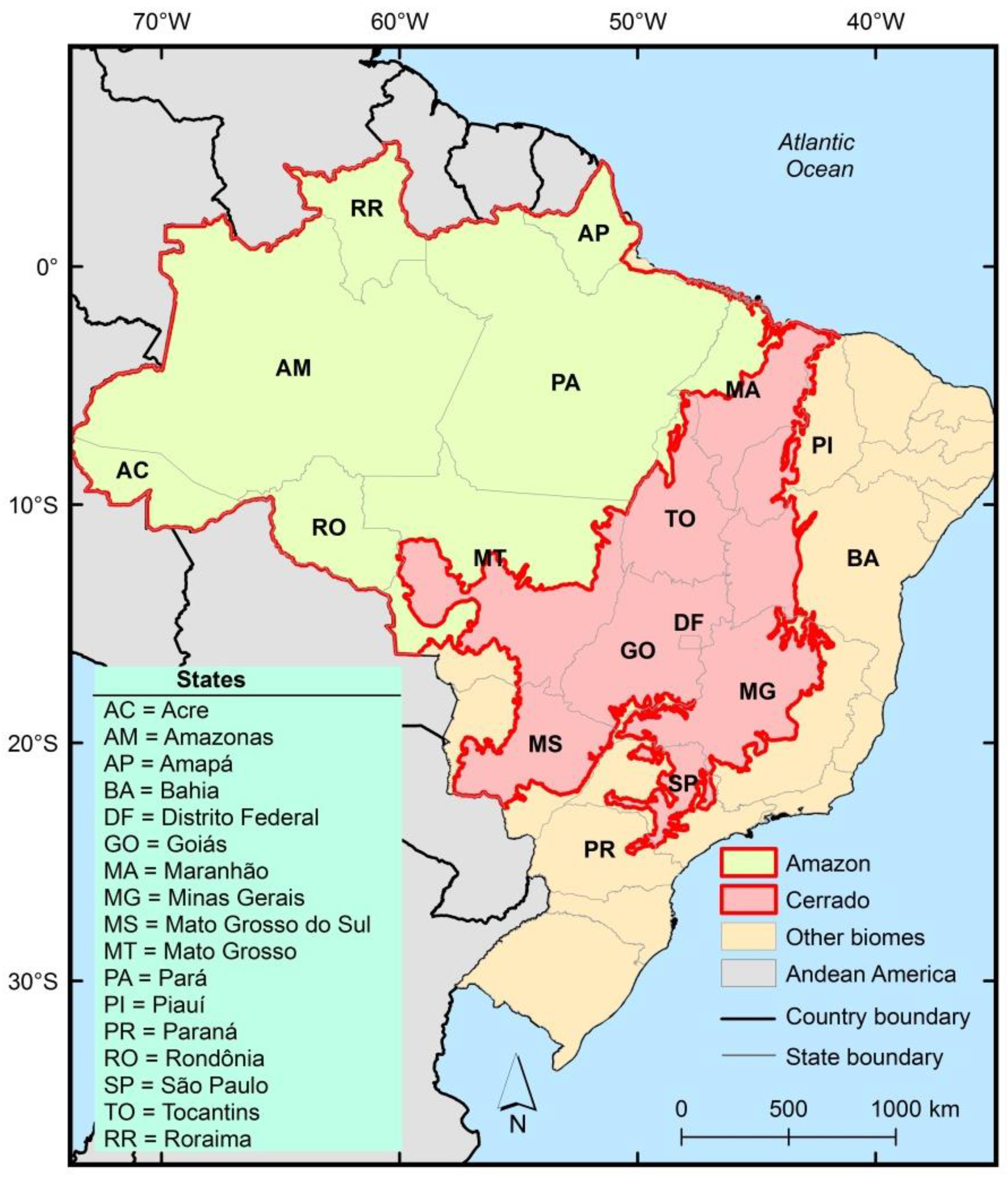 Remote Sensing | Free Full-Text | Comparative Analysis of the Global  Forest/Non-Forest Maps Derived from SAR and Optical Sensors. Case Studies  from Brazilian Amazon and Cerrado Biomes | HTML