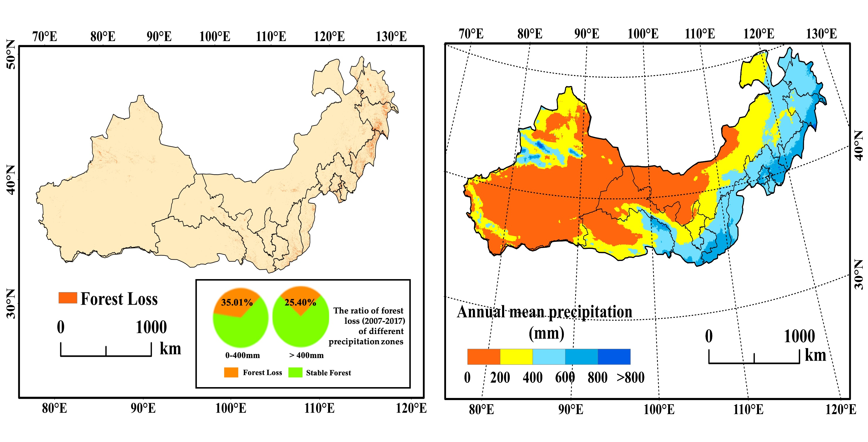 Remote Sensing | Free Full-Text | Forest Changes by Precipitation Zones in  Northern China after the Three-North Shelterbelt Forest Program in China |  HTML
