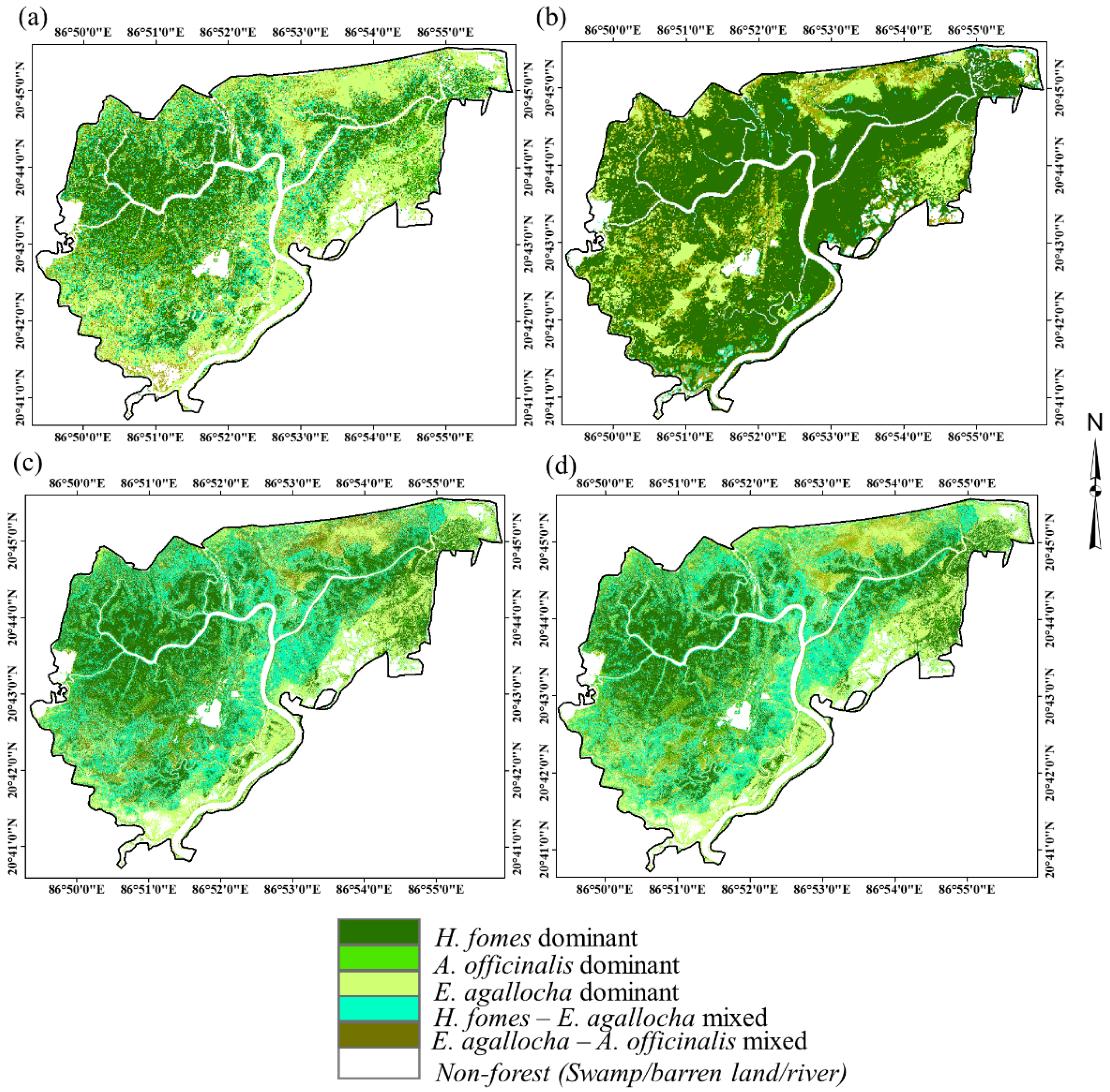 Remote Sensing | Free Full-Text | Species-Level Classification and Mapping  of a Mangrove Forest Using Random Forest—Utilisation of AVIRIS-NG and  Sentinel Data