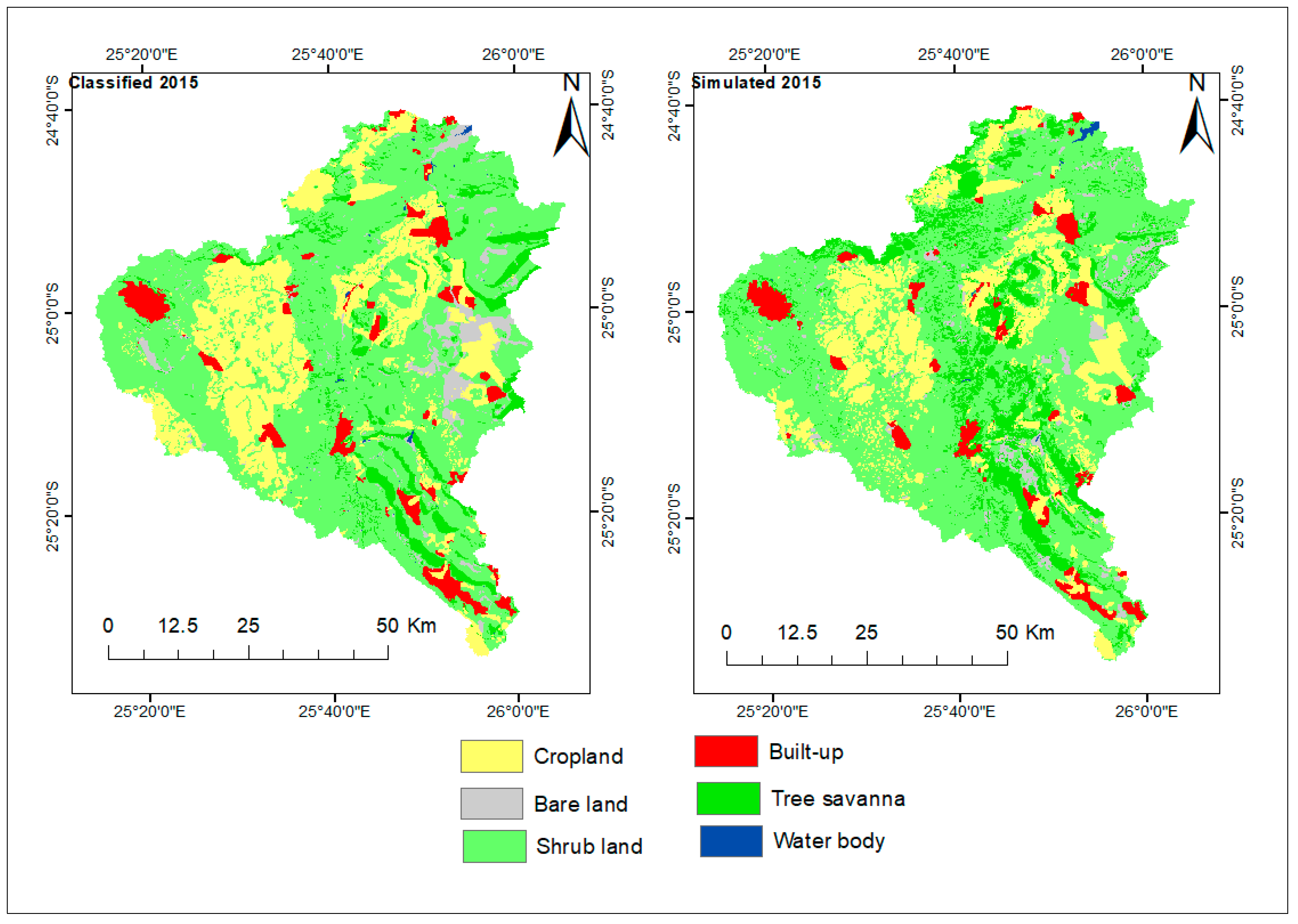 Remote Sensing | Free Full-Text | Analysis of the Future Land Use Land  Cover Changes in the Gaborone Dam Catchment Using CA-Markov Model:  Implications on Water Resources | HTML