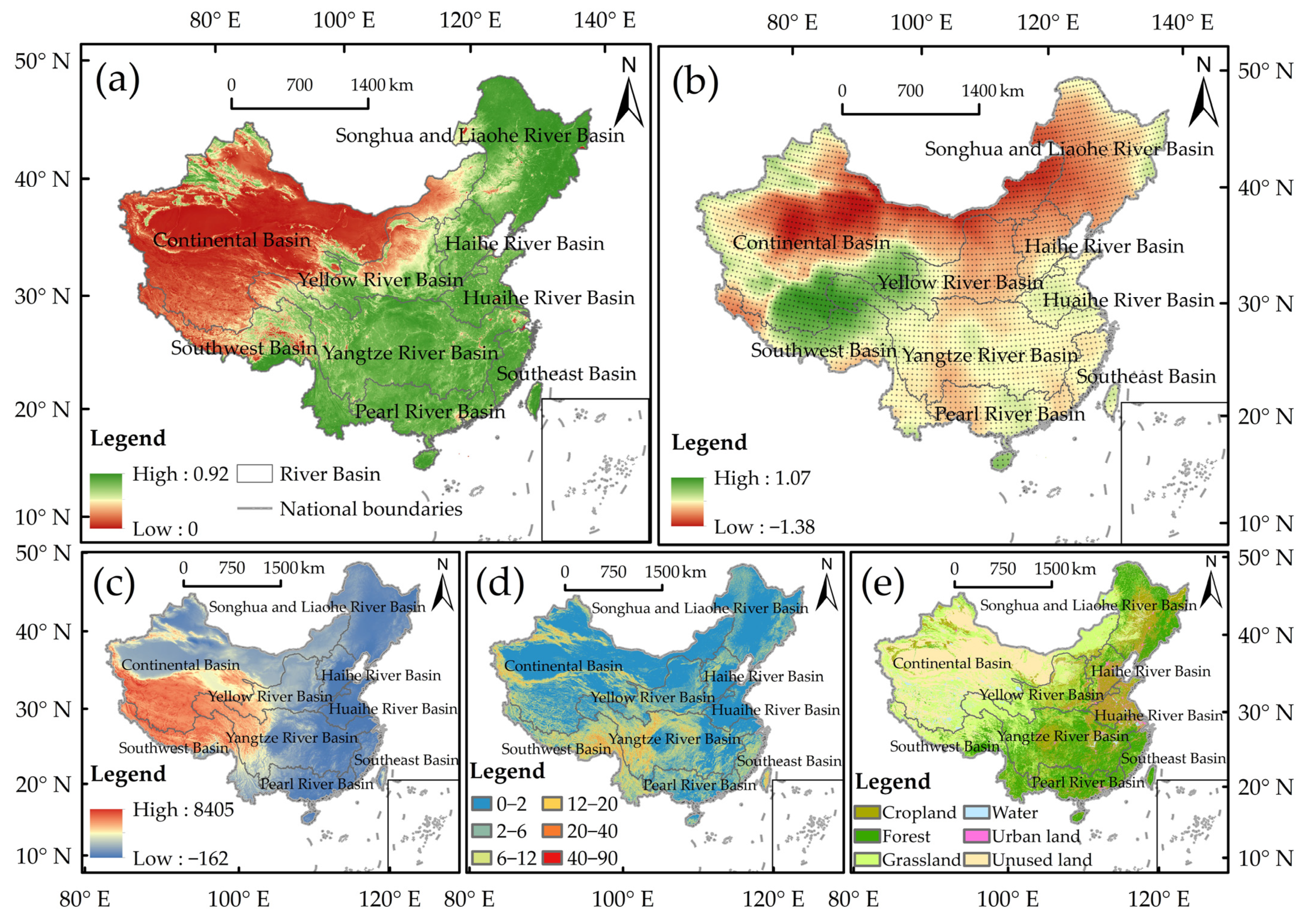 Remote Sensing | Free Full-Text | Influences of Climate Change and Human  Activities on NDVI Changes in China