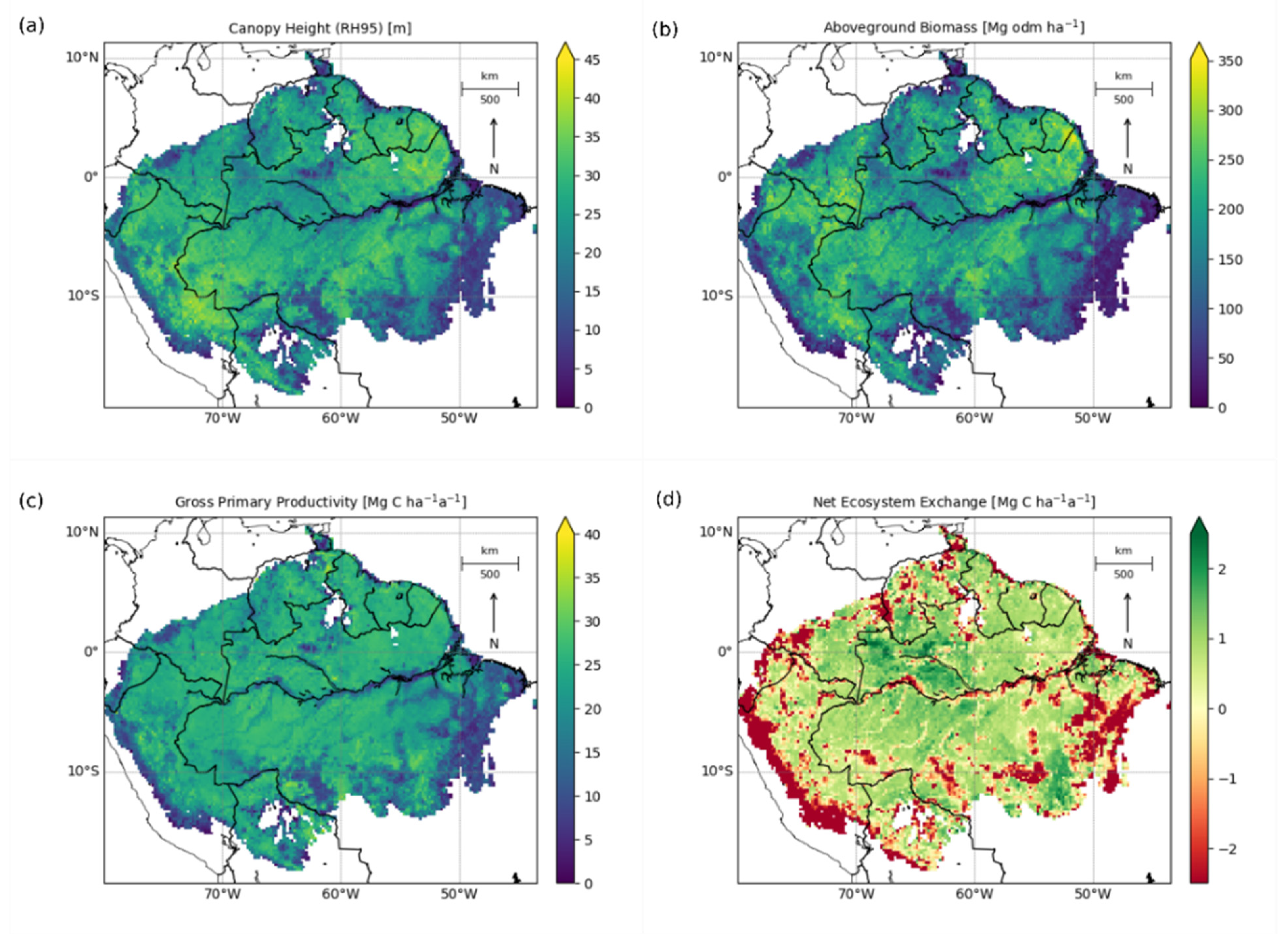 Remote Sensing | Free Full-Text | Mapping Amazon Forest Productivity by  Fusing GEDI Lidar Waveforms with an Individual-Based Forest Model | HTML