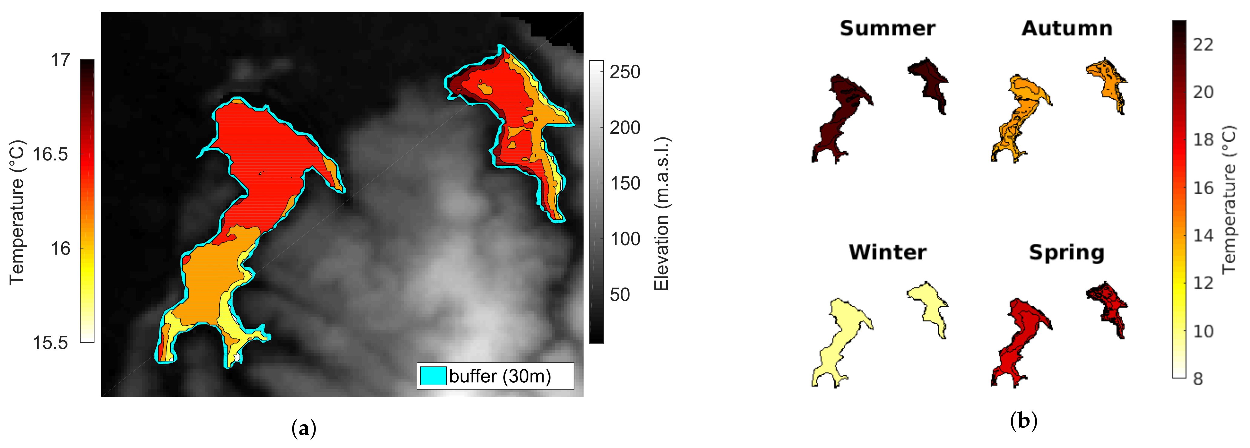 Remote Sensing | Free Full-Text | A Google Earth Engine Application to  Retrieve Long-Term Surface Temperature for Small Lakes. Case: San Pedro  Lagoons, Chile | HTML