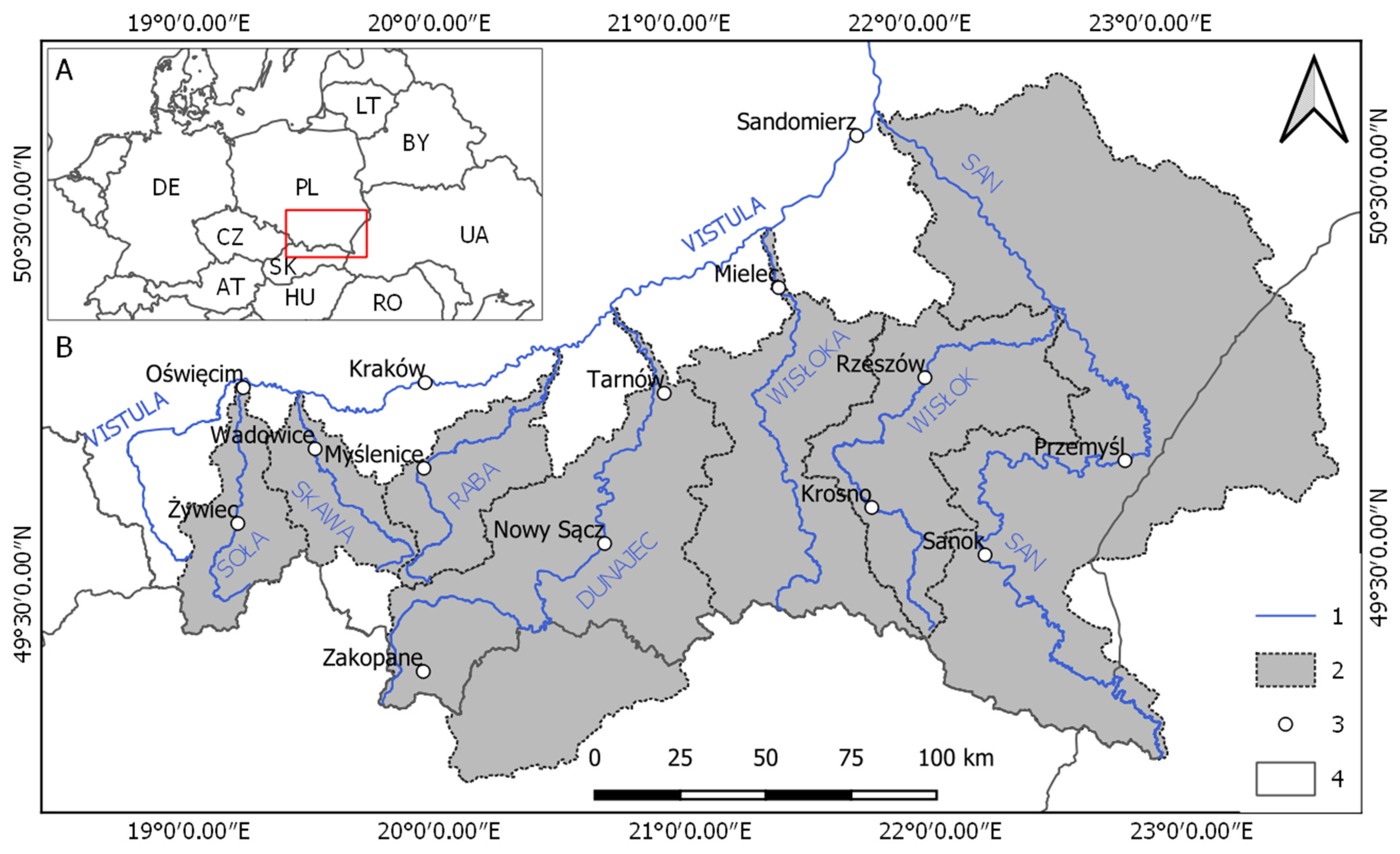 Remote Sensing | Free Full-Text | Reconstruction of Nineteenth-Century  Channel Patterns of Polish Carpathians Rivers from the Galicia and Bucovina  Map (1861&ndash;1864)