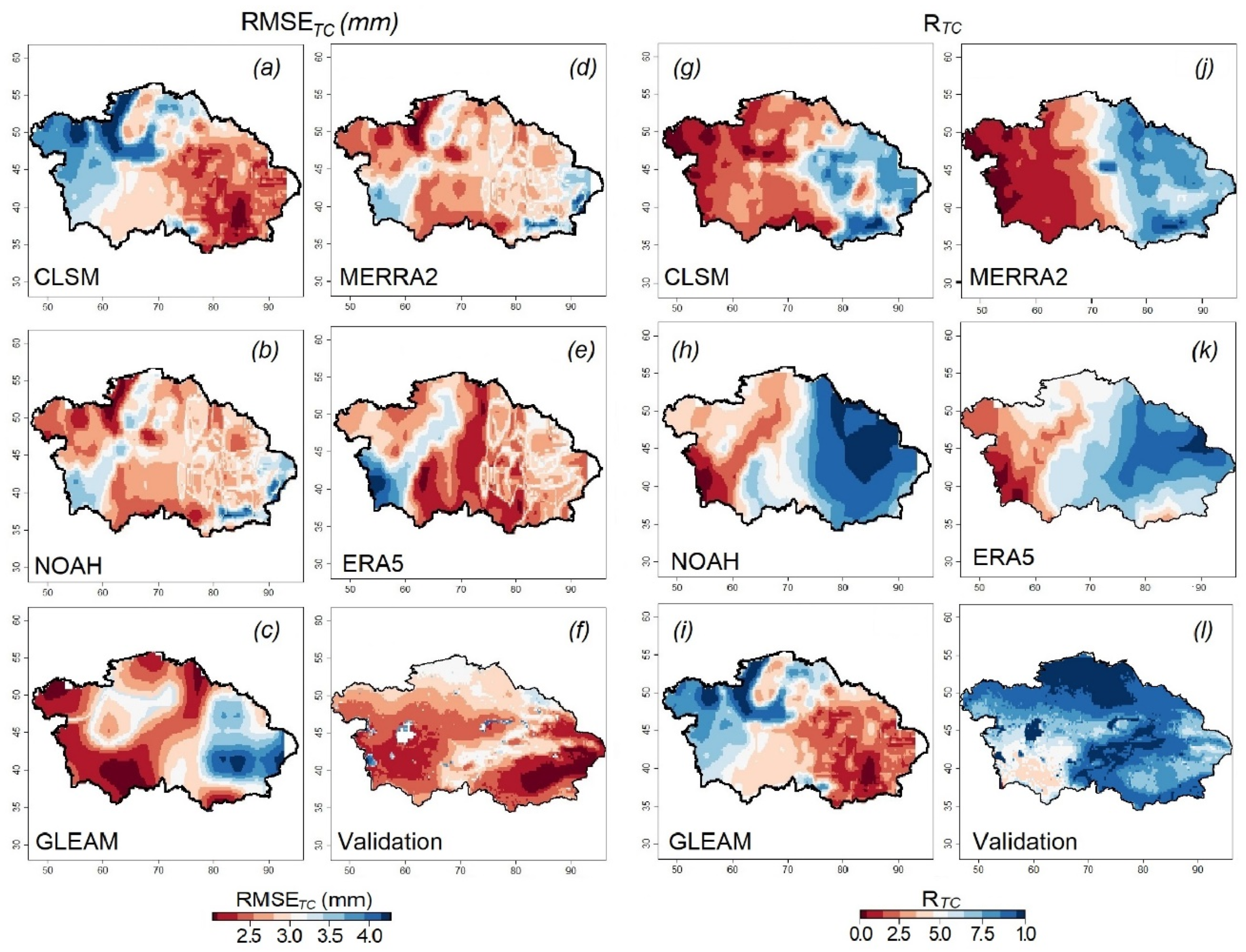 Remote Sensing | Free Full-Text | Assessing Satellite, Land Surface Model  and Reanalysis Evapotranspiration Products in the Absence of In-Situ in  Central Asia | HTML