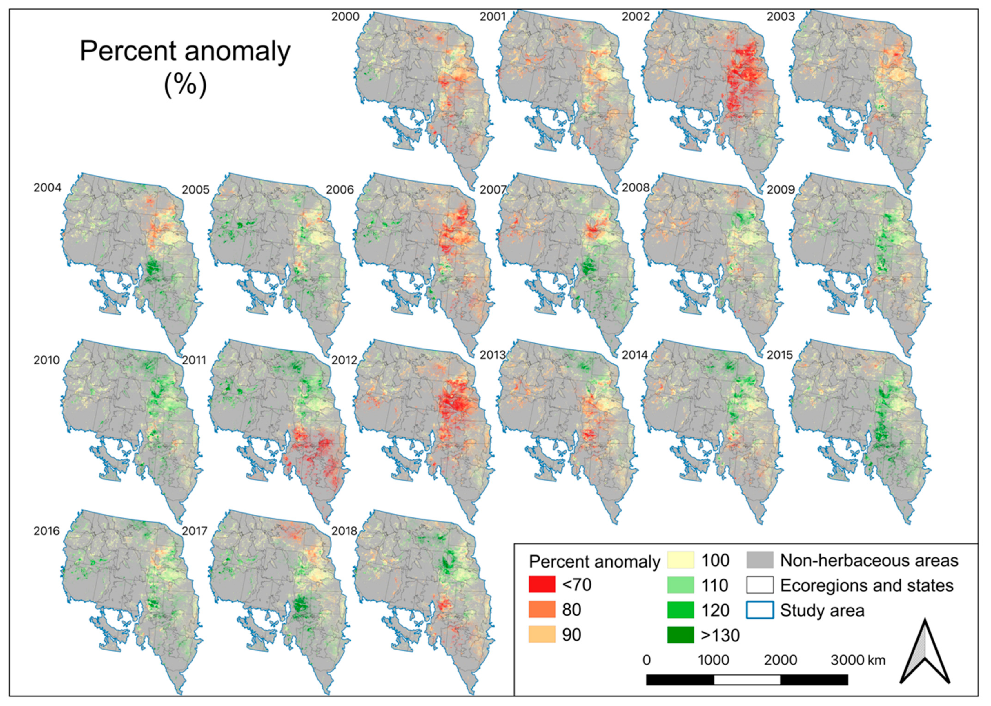 Remote Sensing | Free Full-Text | Monitoring Climate Impacts on Annual  Forage Production across U.S. Semi-Arid Grasslands | HTML