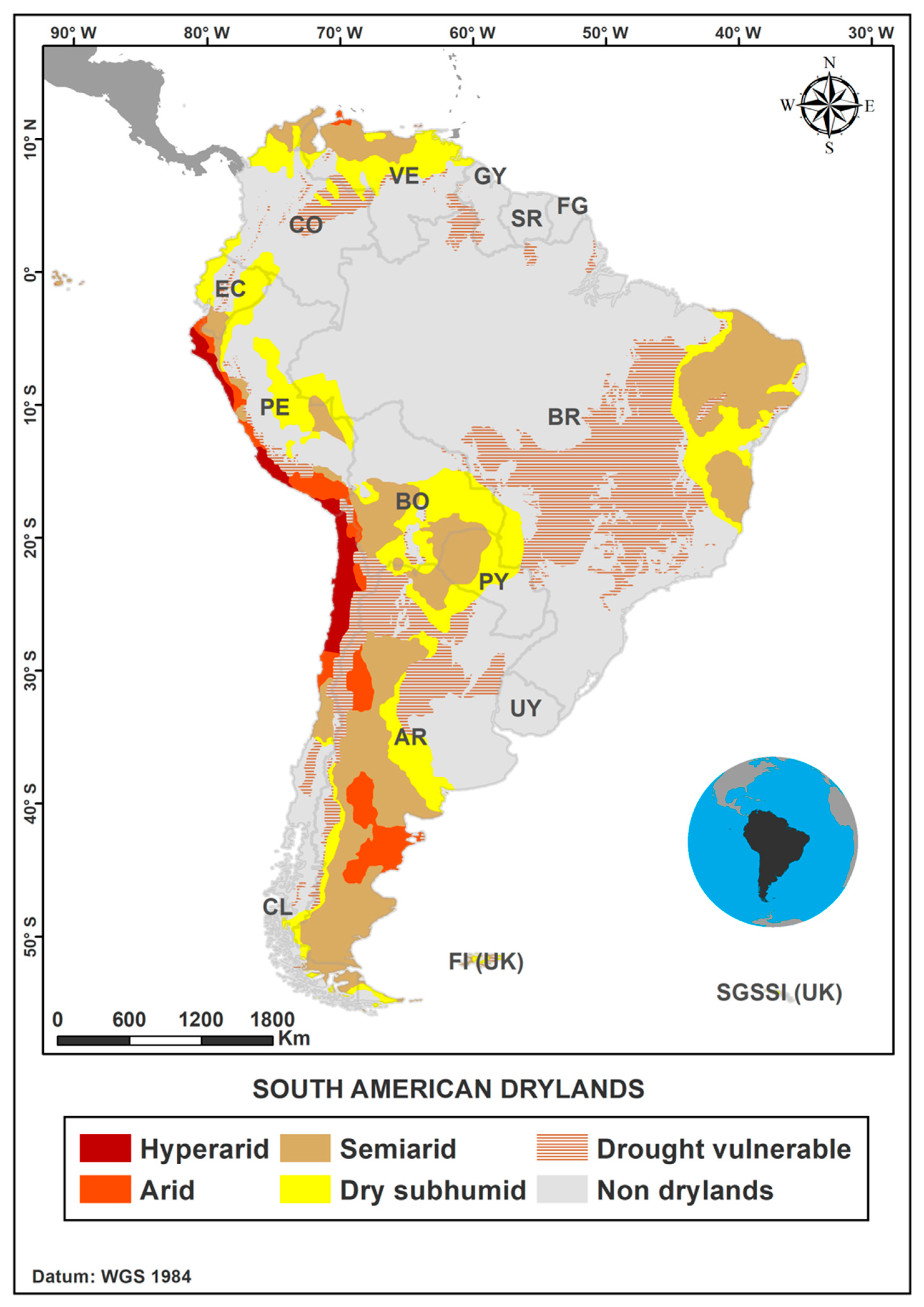 Remote Sensing | Free Full-Text | Mapping South America&rsquo;s Drylands  through Remote Sensing&mdash;A Review of the Methodological Trends and  Current Challenges