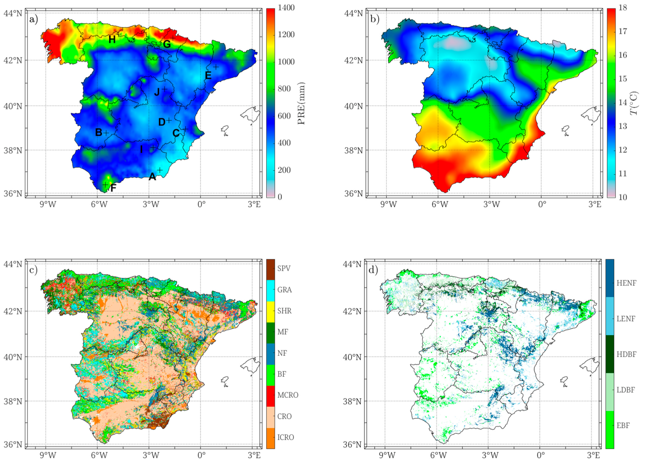 Remote Sensing | Free Full-Text | Exploring Ecosystem Functioning in Spain  with Gross and Net Primary Production Time Series