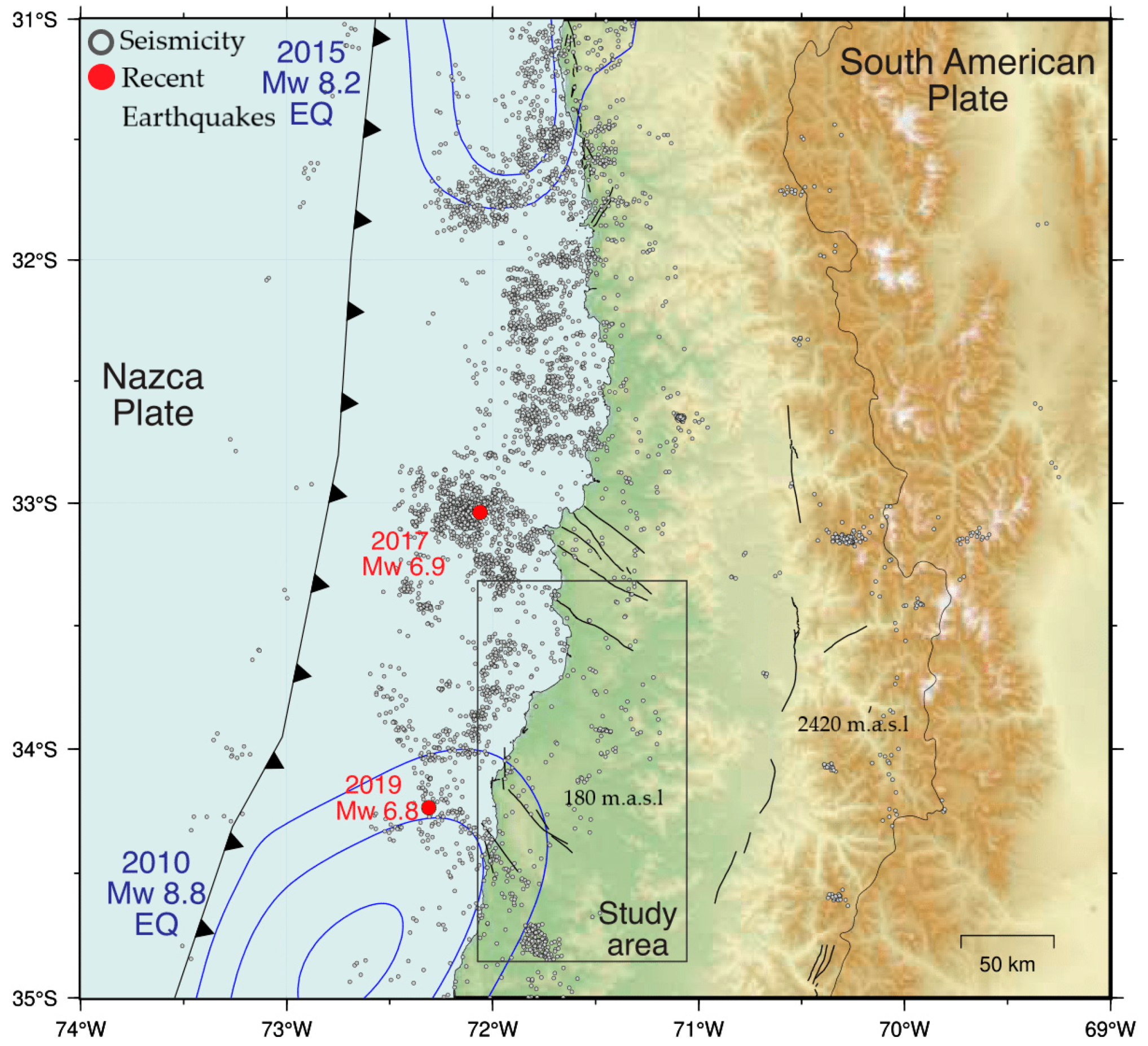 Remote Sensing | Free Full-Text | Measuring Coastal Subsidence after Recent  Earthquakes in Chile Central Using SAR Interferometry and GNSS Data