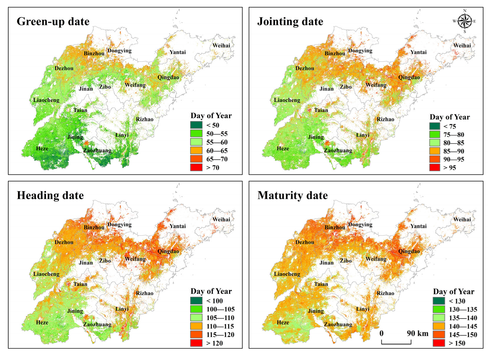 Remote Sensing | Free Full-Text | Winter Wheat Phenology Variation and ...