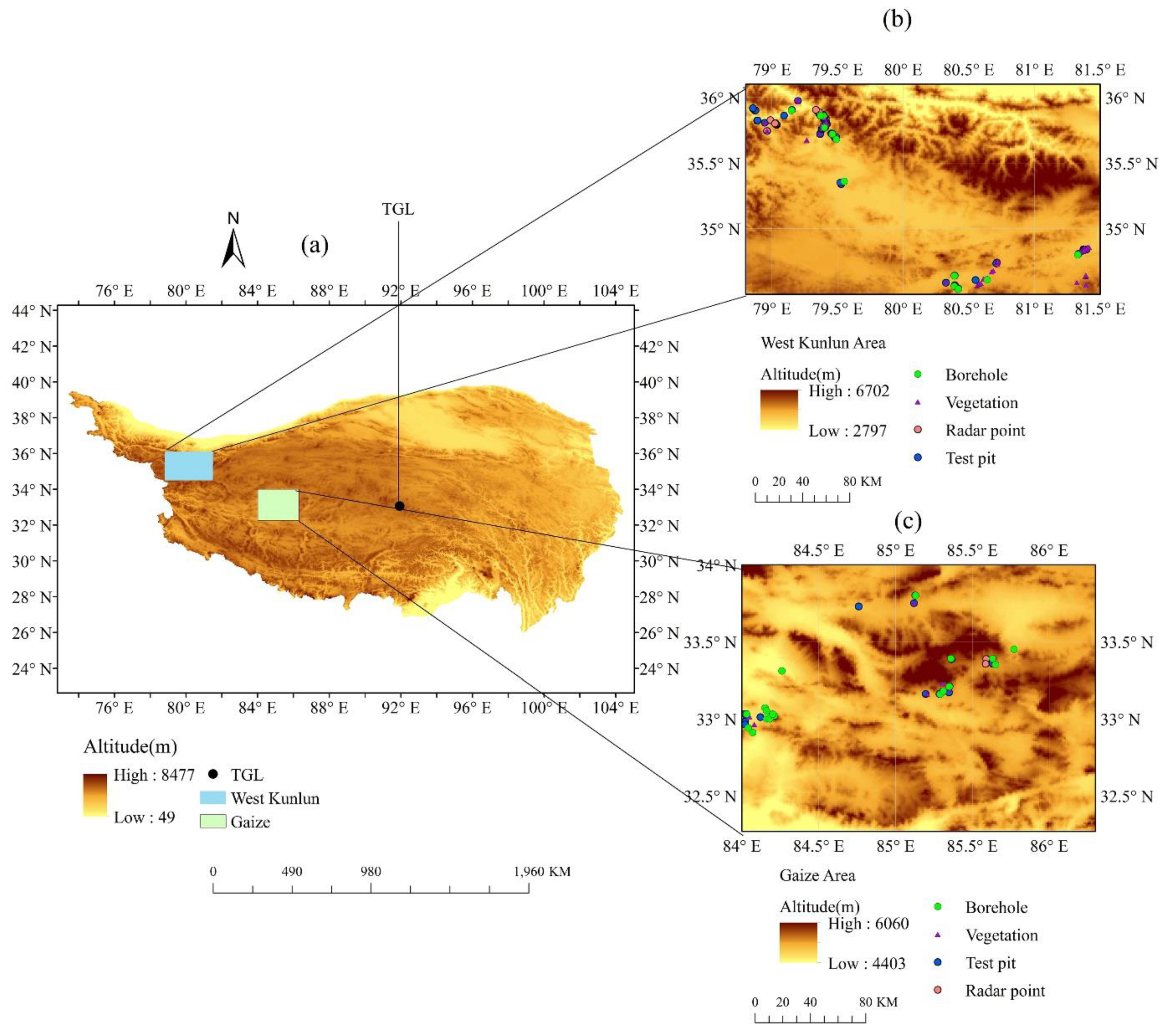 Remote Sensing | Free Full-Text | Modelling Permafrost Characteristics and  Its Relationship with Environmental Constraints in the Gaize Area,  Qinghai-Tibet Plateau, China