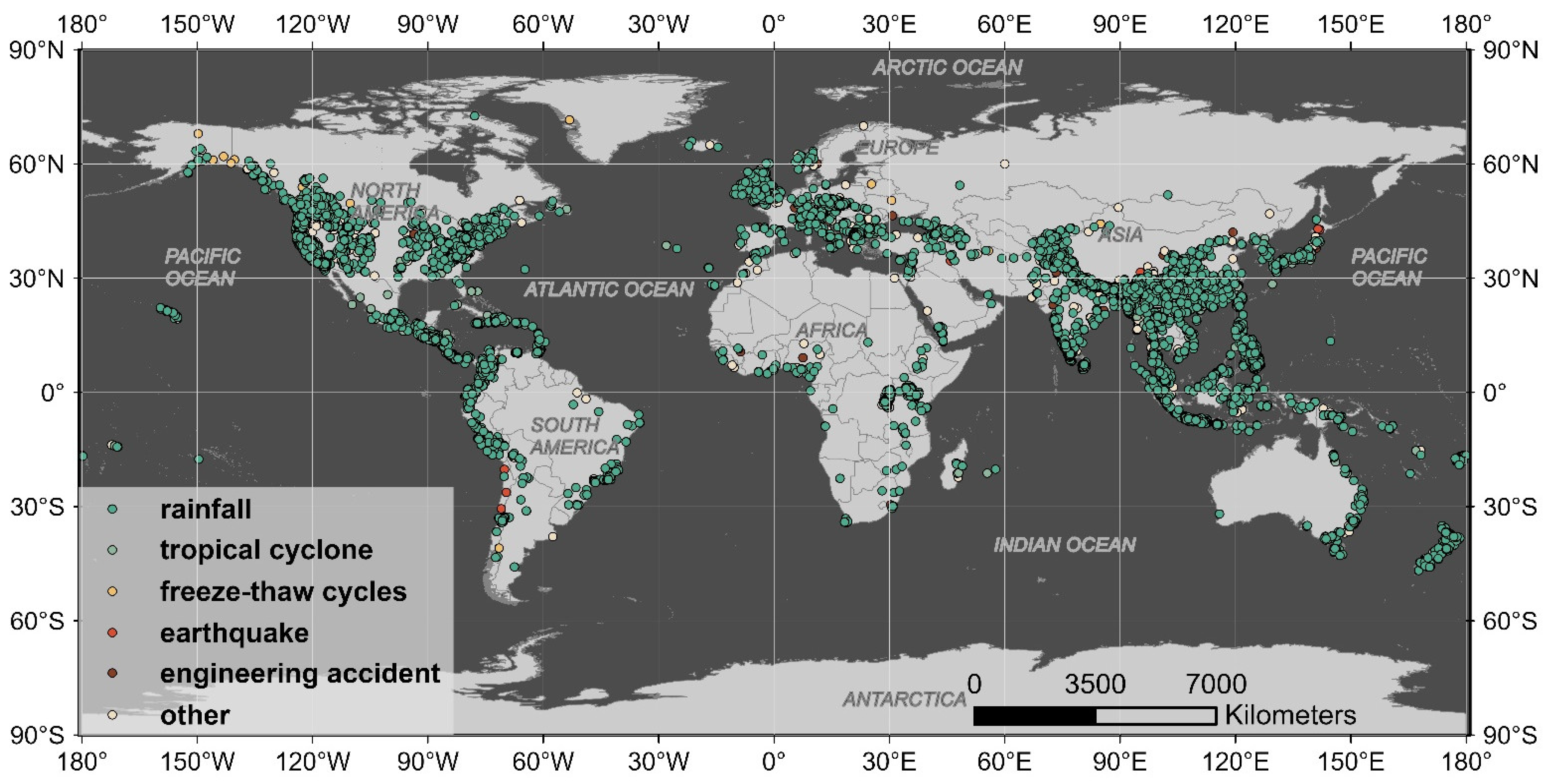 Remote Sensing | Free Full-Text | Global Dynamic Rainfall-Induced