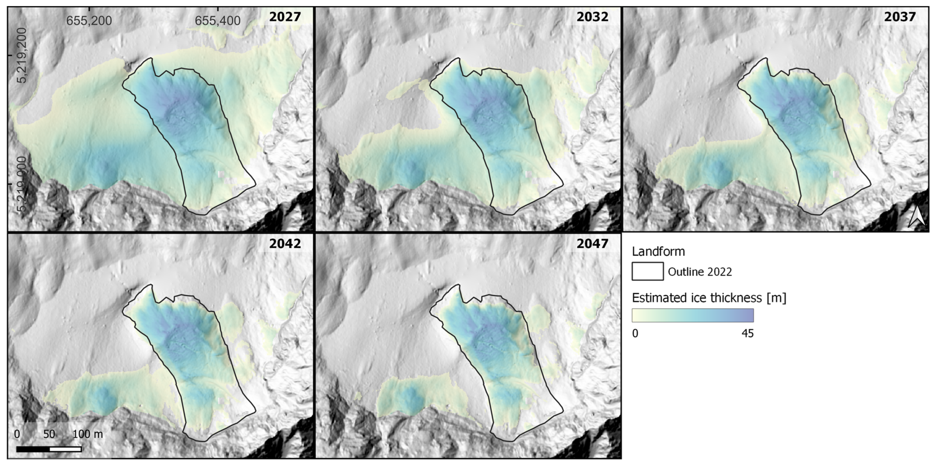 Remote Sensing | Free Full-Text | Glaciogenic Periglacial Landform in the  Making&mdash;Geomorphological Evolution of a Rockfall on a Small Glacier in  the Horlachtal, Stubai Alps, Austria