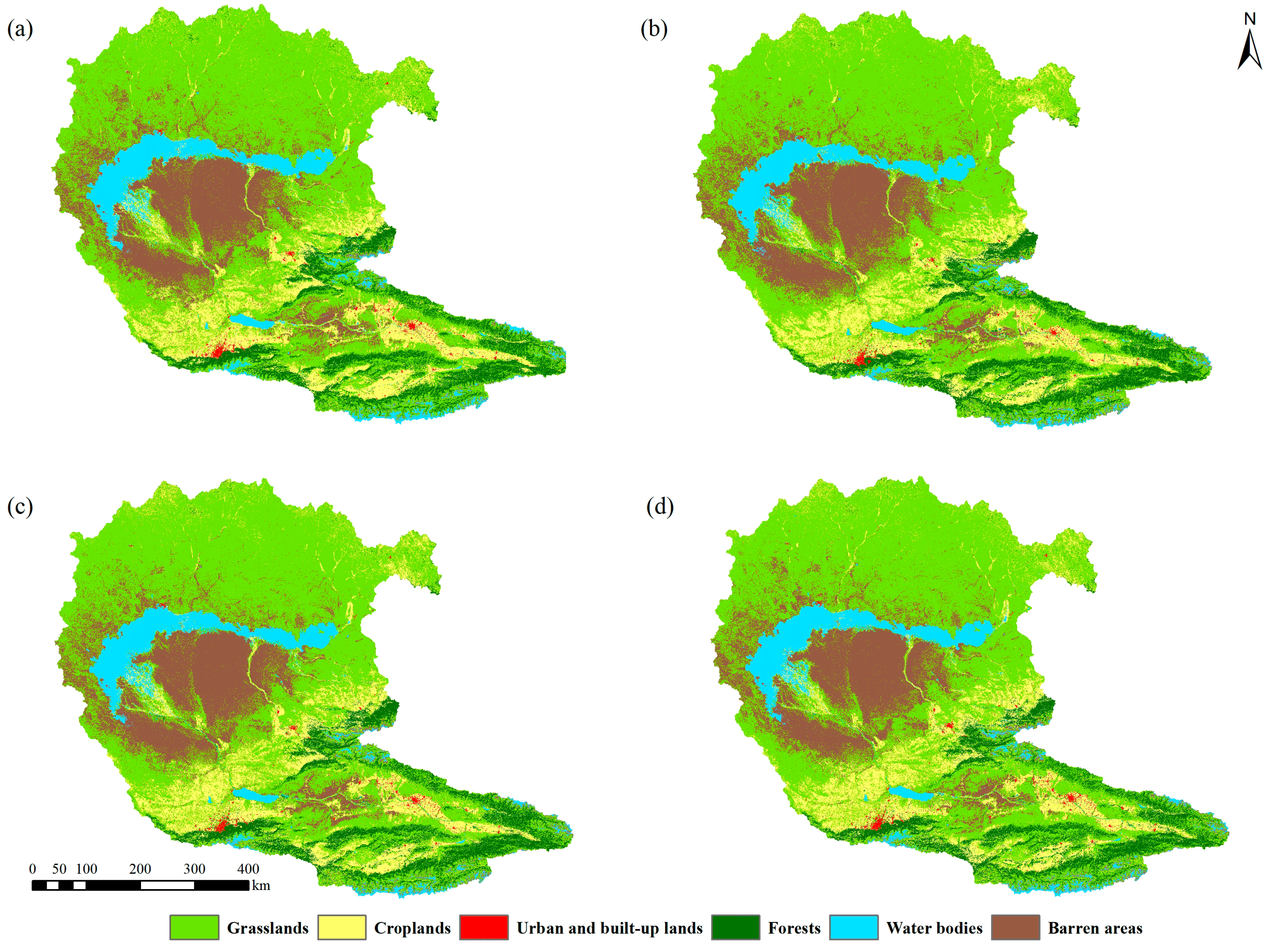 Remote Sensing | Free Full-Text | Spatial Simulation and Prediction of Land  Use/Land Cover in the Transnational Ili-Balkhash Basin