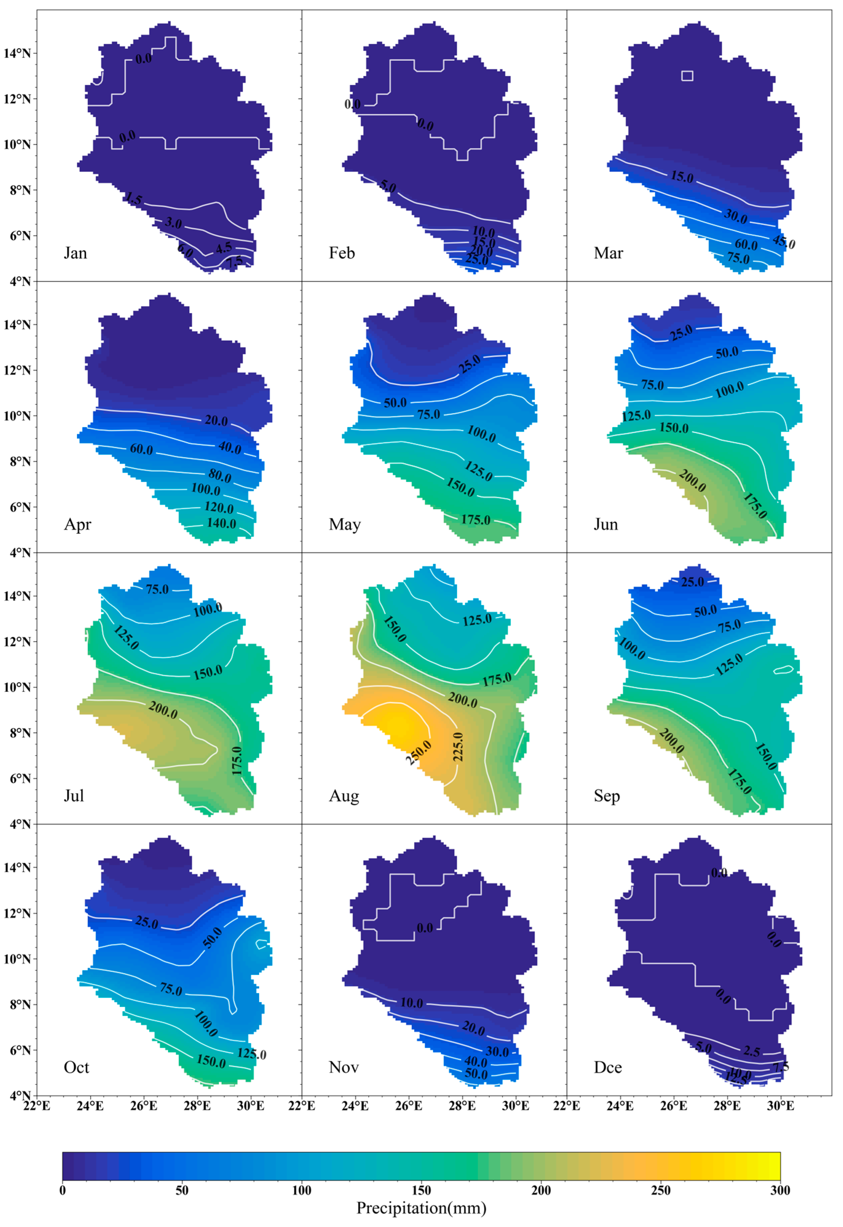 Spatial and Temporal Evolution of Precipitation in the Bahr el Ghazal ...