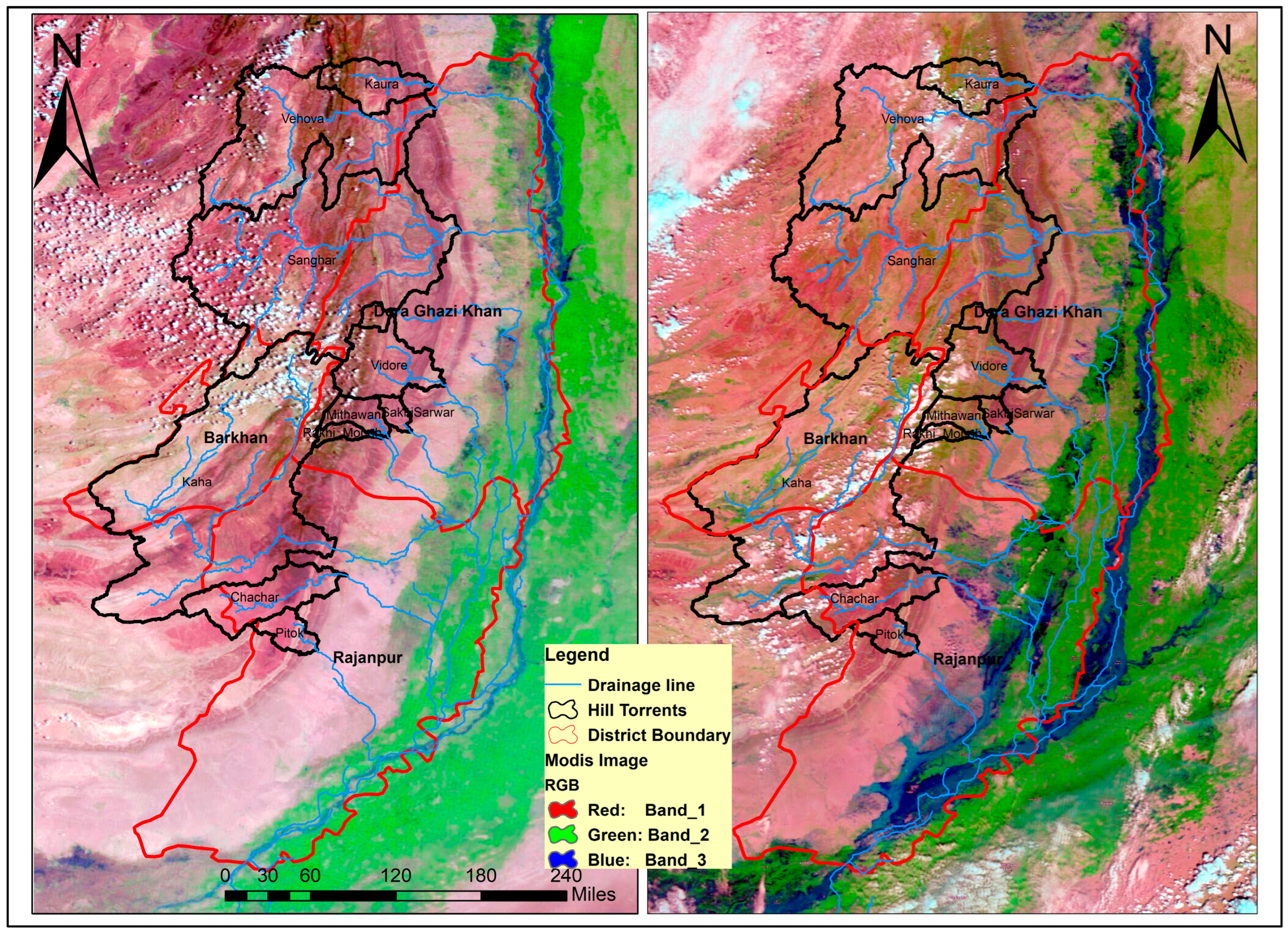 Resources | Free Full-Text | Analyzing the Impact of Ungauged Hill Torrents  on the Riverine Floods of the River Indus: A Case Study of Koh E Suleiman  Mountains in the DG Khan