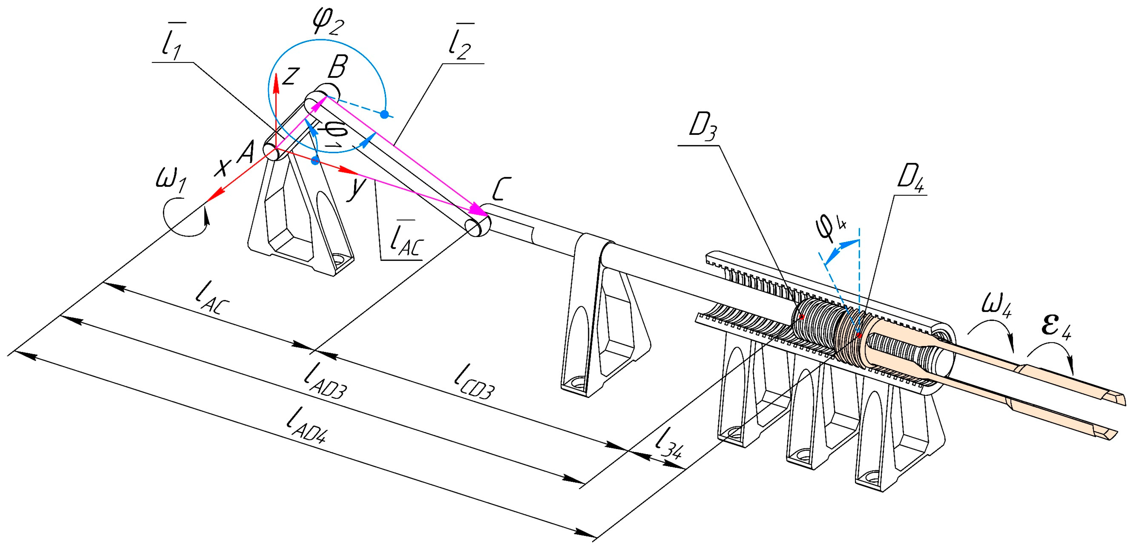 Robotics | Free Full-Text | Synthesis and Analysis of a Novel Linkage  Mechanism with the Helical Motion of the End-Effector