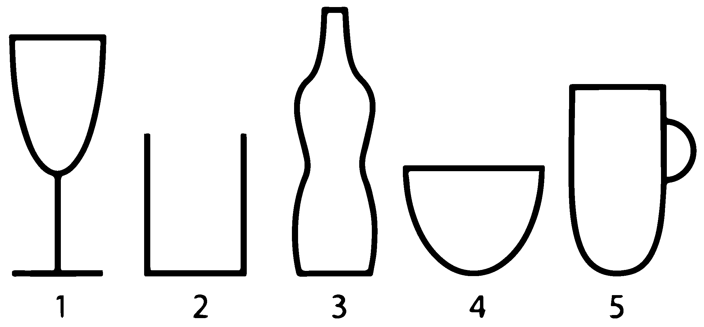 Drinking Glasses Dimensions & Drawings