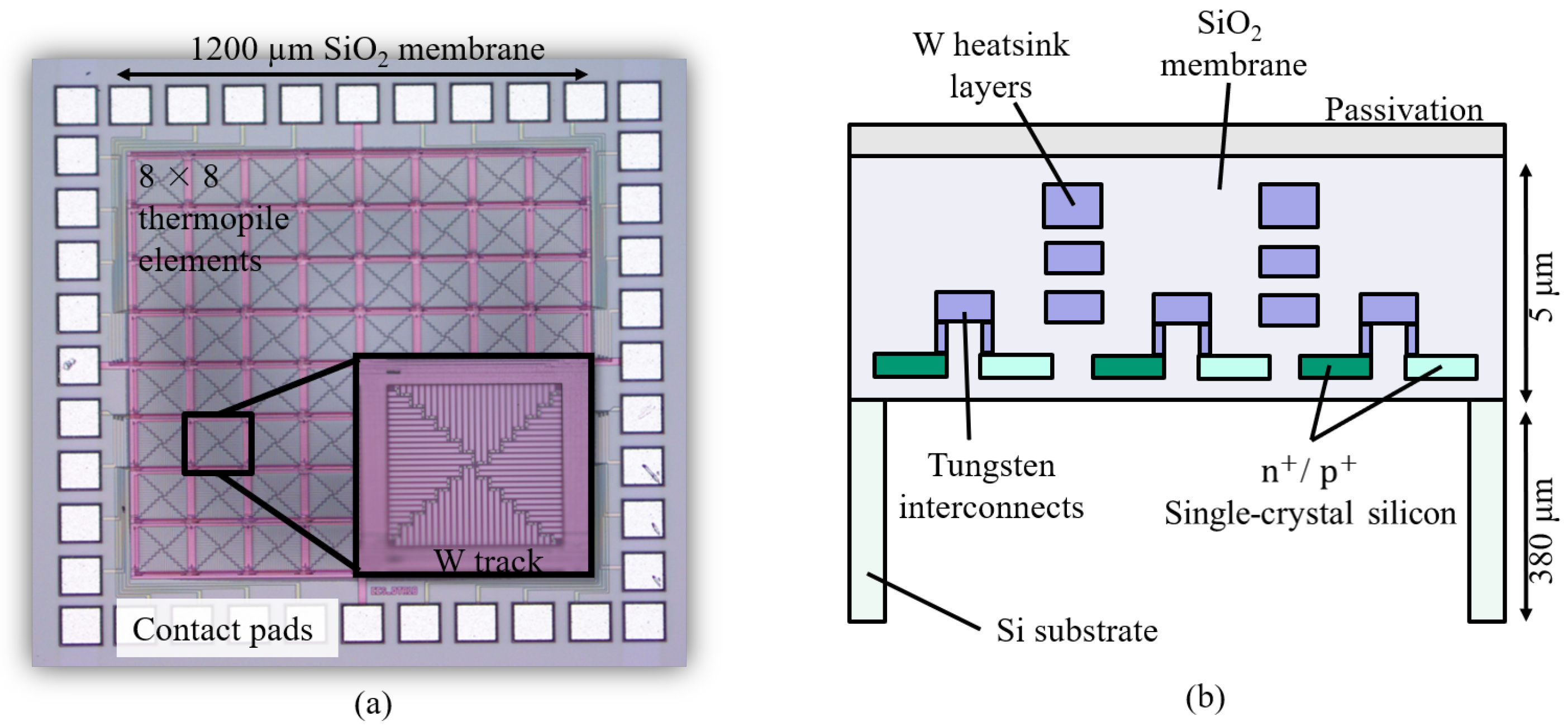 State of the art mid-infrared detectors: (a) Si:As detector array used