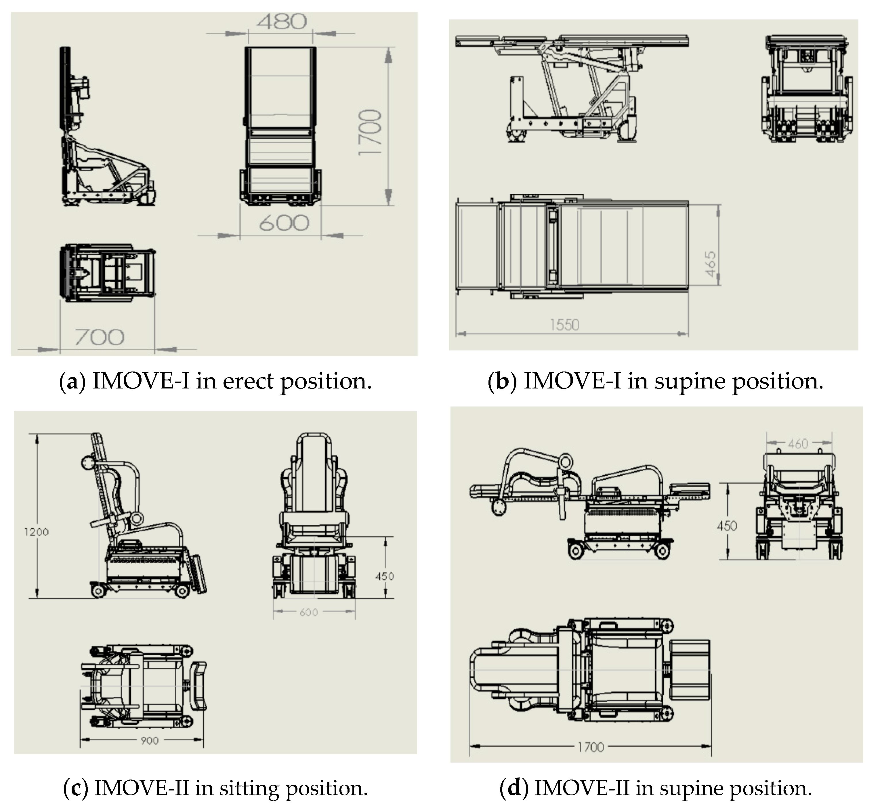 Supine Position Dimensions & Drawings