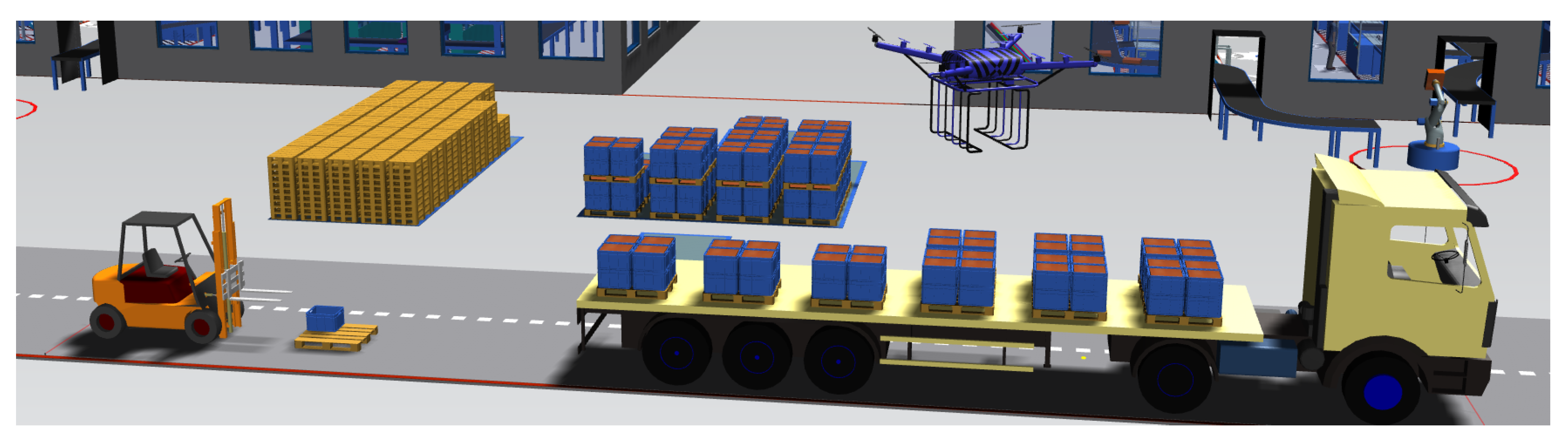 space colony air cargo transport simulator
