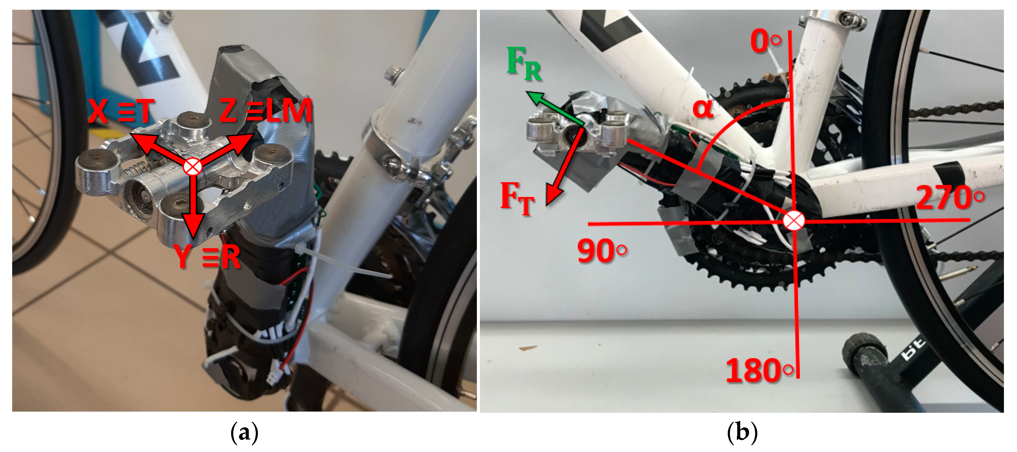 Sensors | Free Full-Text | Design and Validation of a Device Attached to a  Conventional Bicycle to Measure the Three-Dimensional Forces Applied to a  Pedal