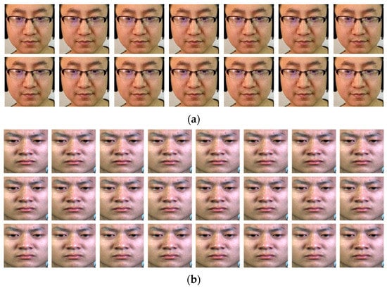 WHU-IIP dataset samples of face images in thermal domain (top) and