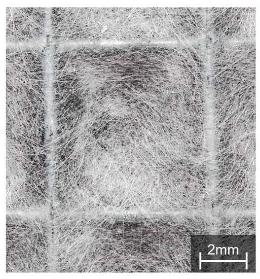 SEM image of a filter material (upstream view) consisting of 80 wt.%