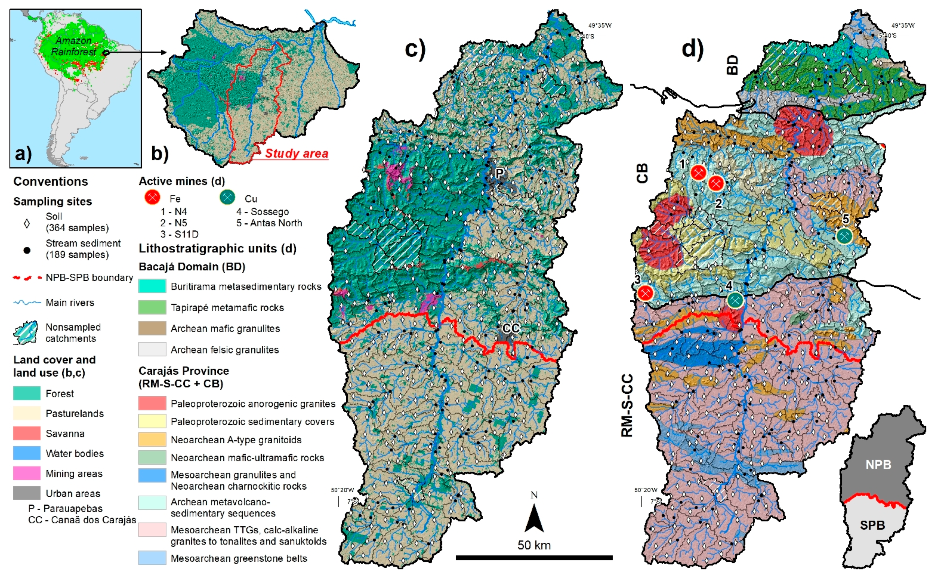 Soil Systems | Free Full-Text | Integrated Geochemical Assessment of Soils  and Stream Sediments to Evaluate Source-Sink Relationships and Background  Variations in the Parauapebas River Basin, Eastern Amazon
