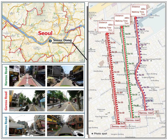 Sustainability | Free Full-Text | Analyzing Thermal Characteristics of Streets Using a Thermal Imaging A Case Study on Commercial Streets in Seoul,