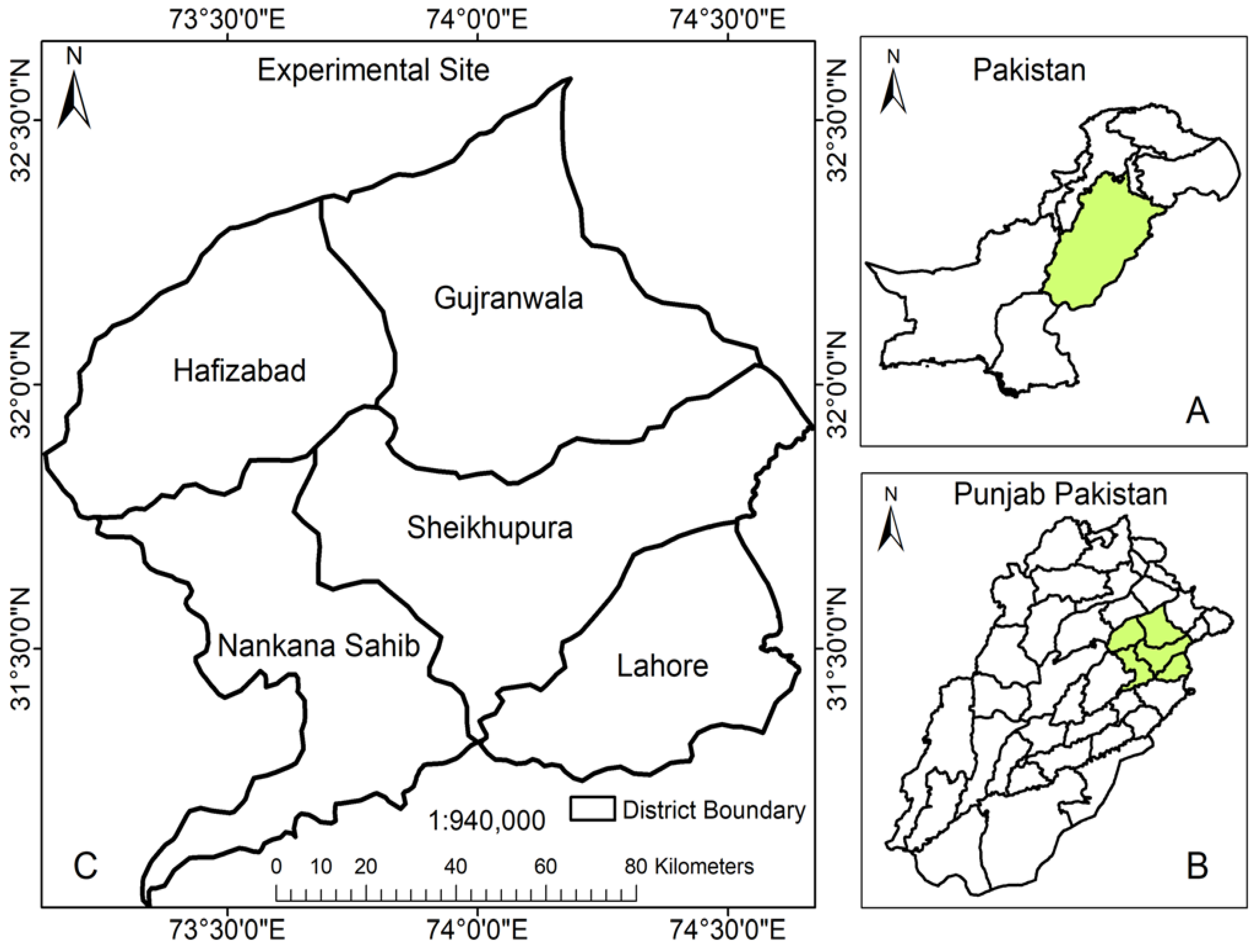 Nankana Sahib District Map Sustainability | Free Full-Text | Estimation Of Net Rice Production Through  Improved Casa Model By Addition Of Soil Suitability Constant (Ħα) | Html