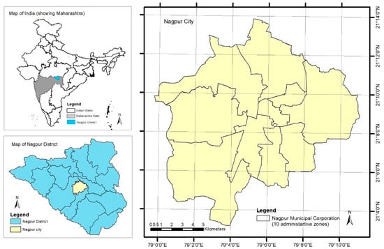 City Survey Map Nagpur Sustainability | Free Full-Text | Mapping Methodology Of Public Urban Green  Spaces Using Gis: An Example Of Nagpur City, India