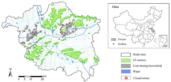 Sustainability | Free Full-Text | Changing Coal Mining Brownfields into  Green Infrastructure Based on Ecological Potential Assessment in Xuzhou,  Eastern China | HTML