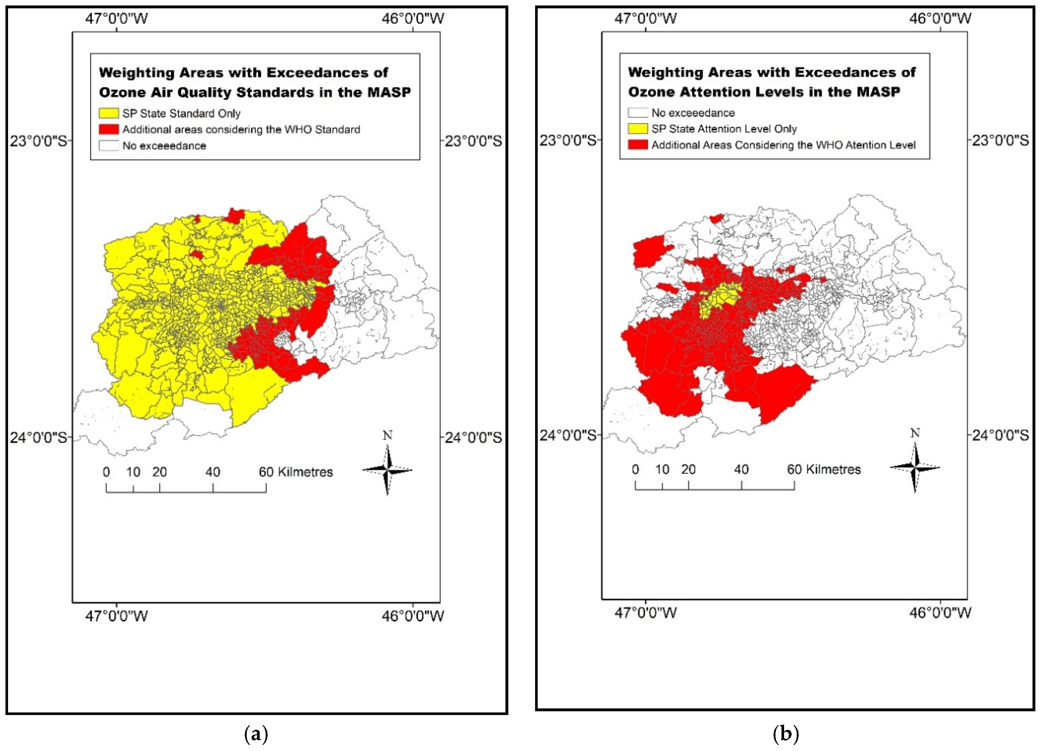 Air pollution levels in São Paulo are twice as high as those of