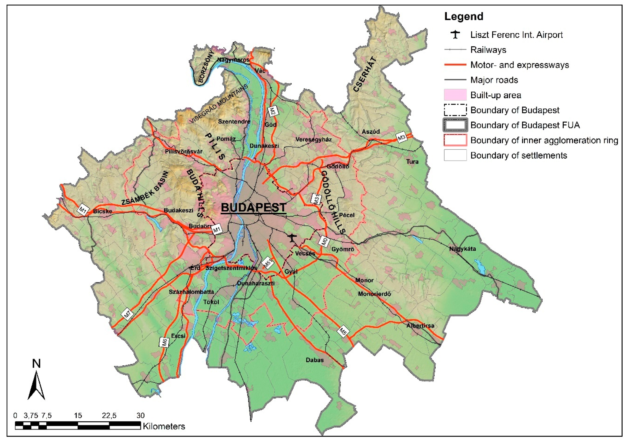 Sustainability | Free Full-Text | Measuring and Predicting Long-Term Land  Cover Changes in the Functional Urban Area of Budapest | HTML