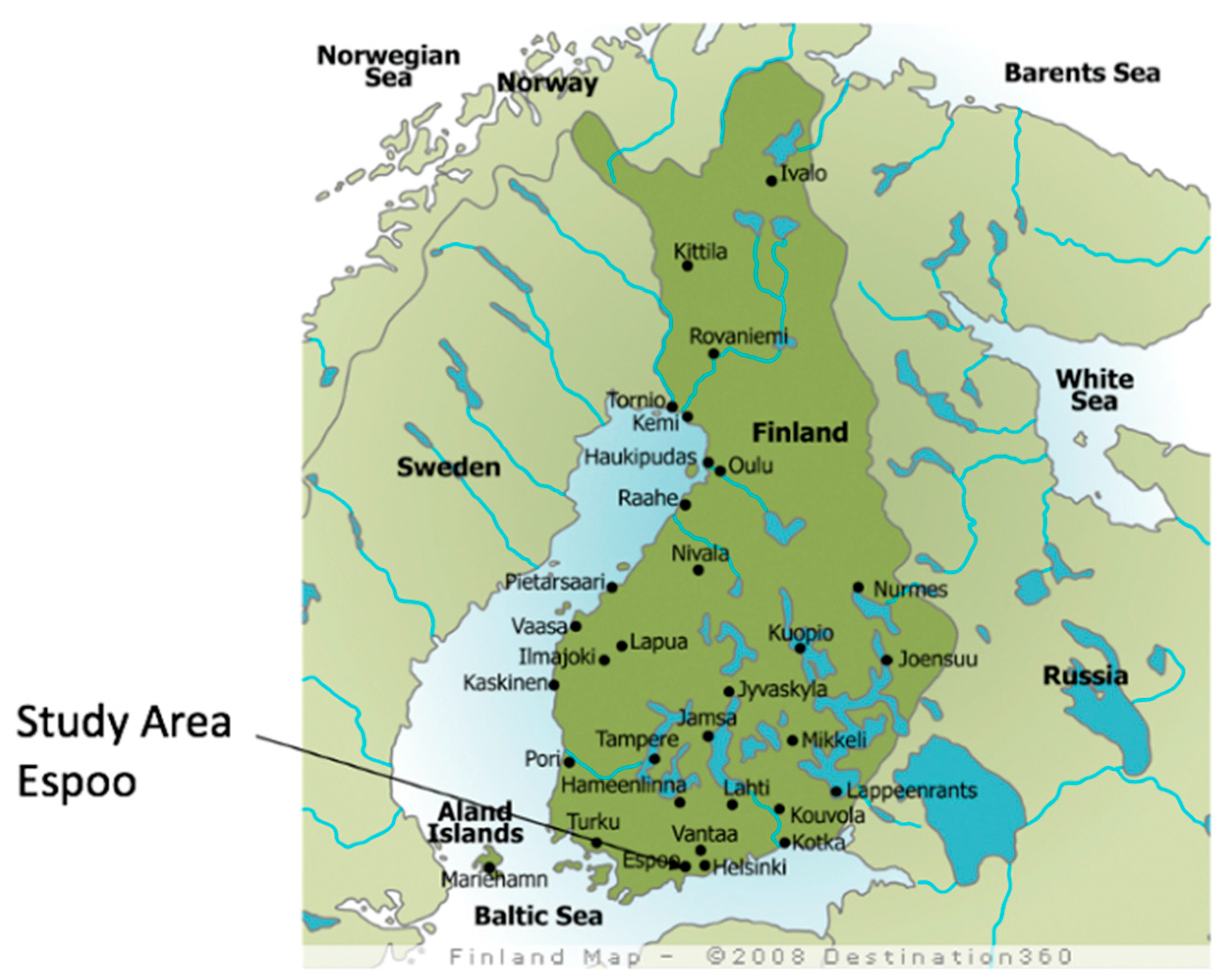 карта финляндия достопримечательности