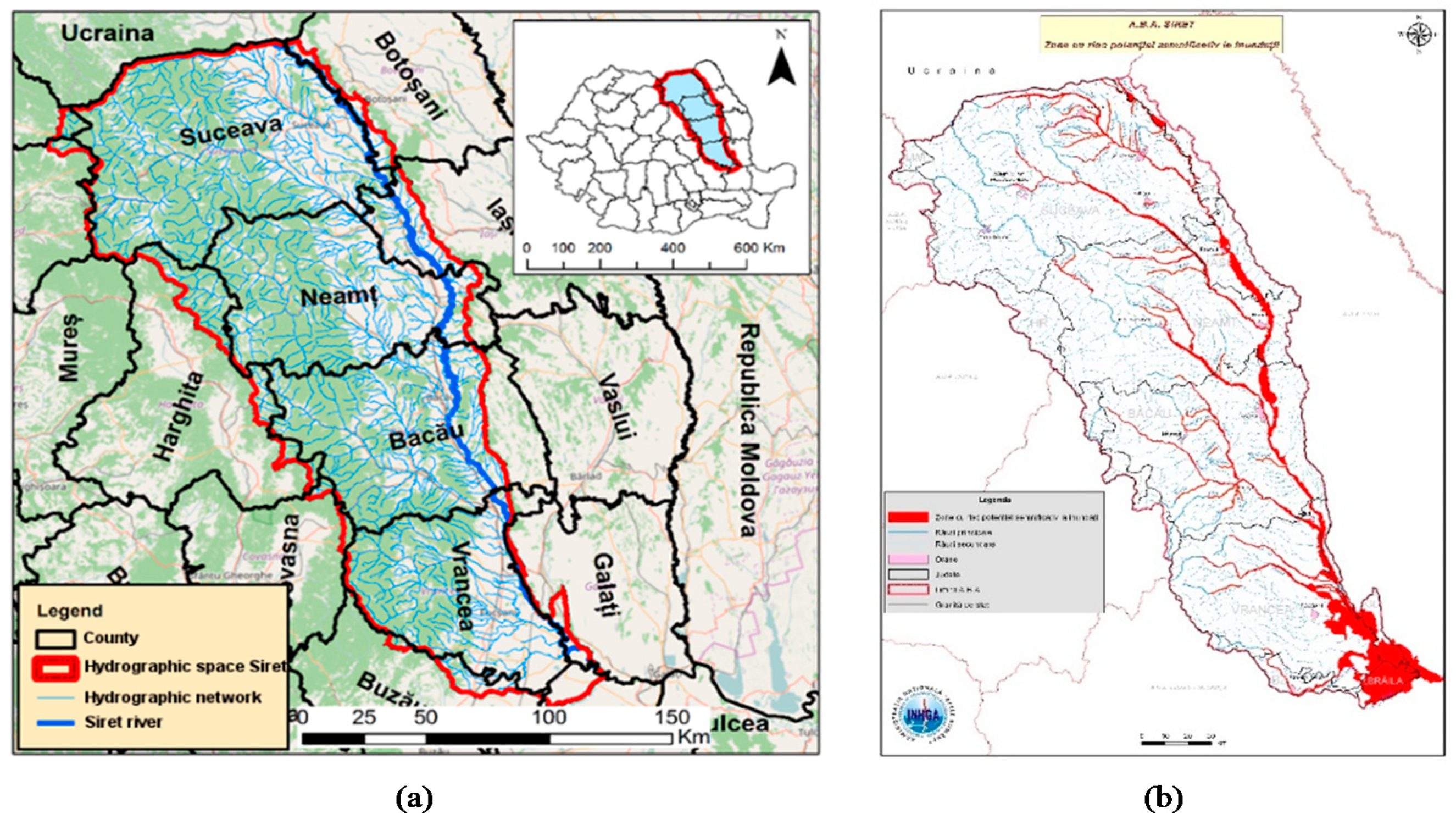 Sustainability | Free Full-Text | Development of Flood Risk and Hazard Maps  for the Lower Course of the Siret River, Romania