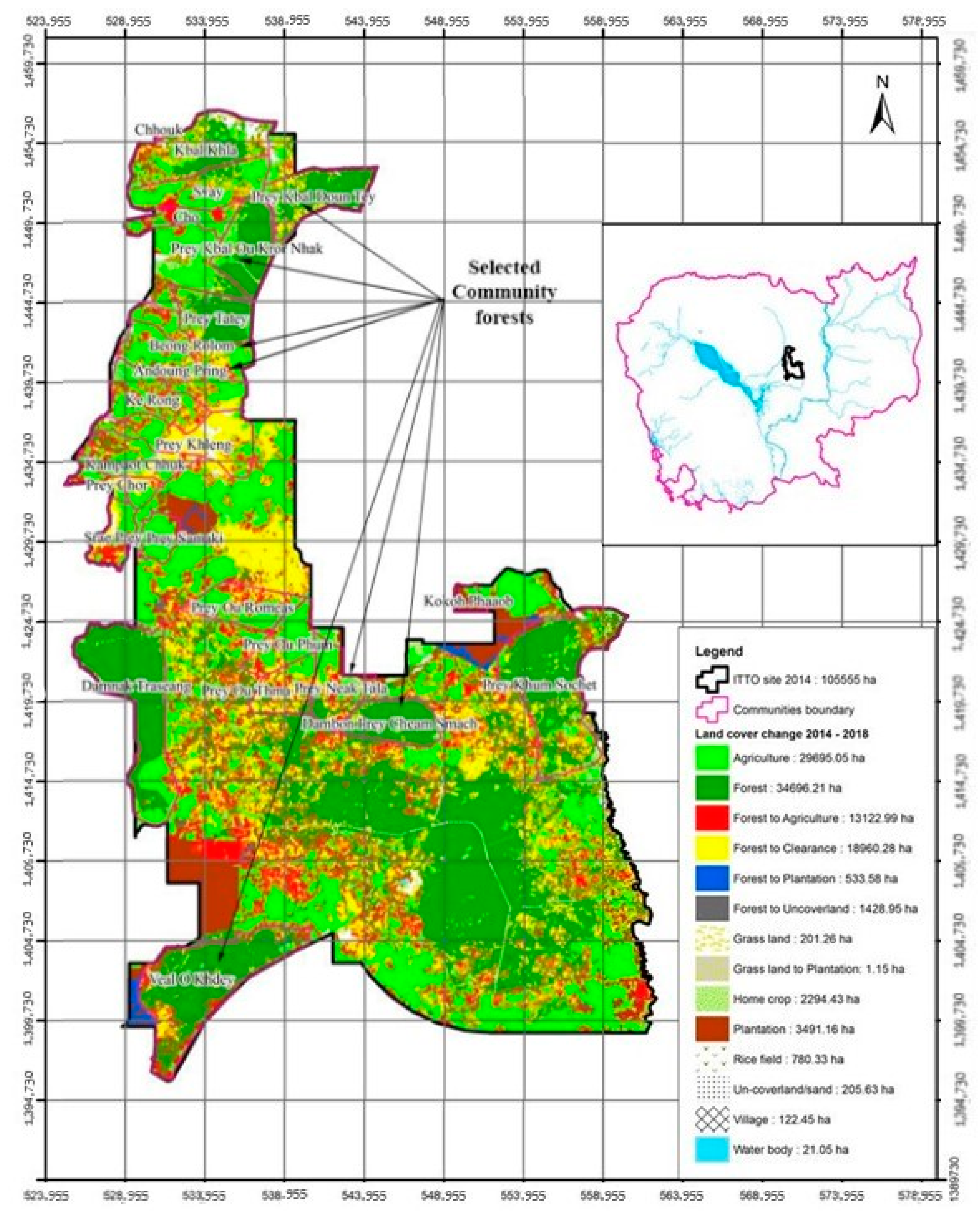 Sustainability | Free Full-Text | Assessment of the Local Perceptions on  the Drivers of Deforestation and Forest Degradation, Agents of Drivers, and  Appropriate Activities in Cambodia | HTML