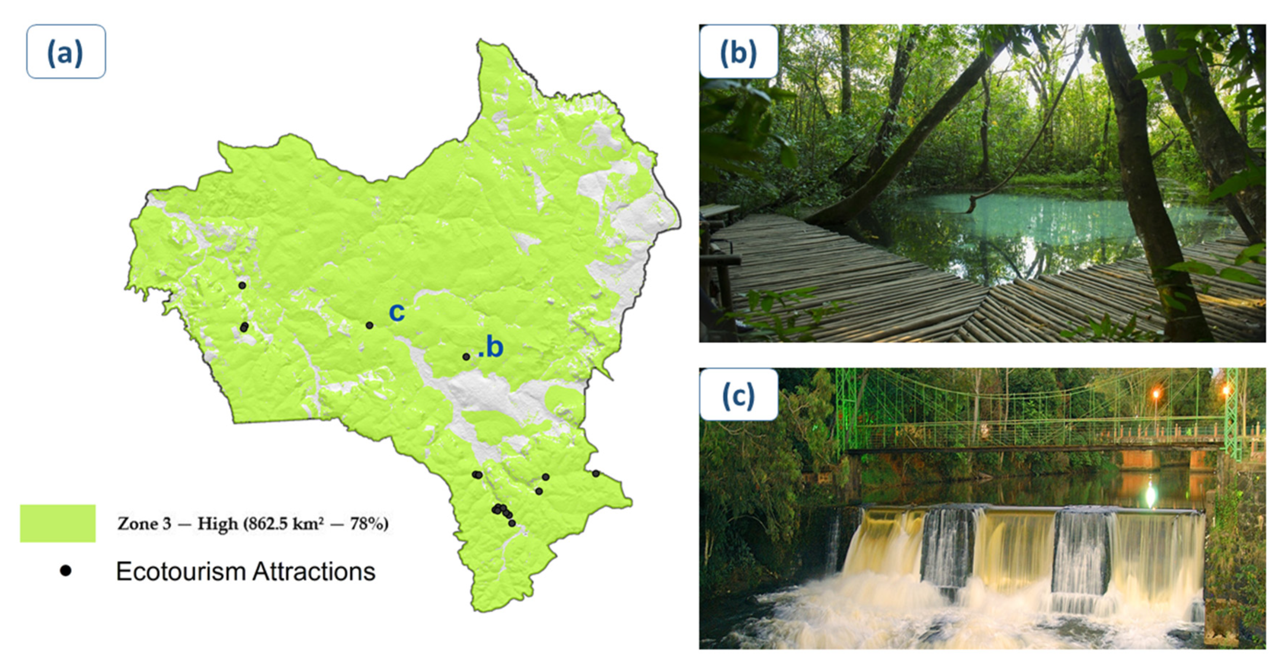 Sustainability | Free Full-Text | Mapping Potential Zones for Ecotourism  Ecosystem Services as a Tool to Promote Landscape Resilience and  Development in a Brazilian Municipality | HTML