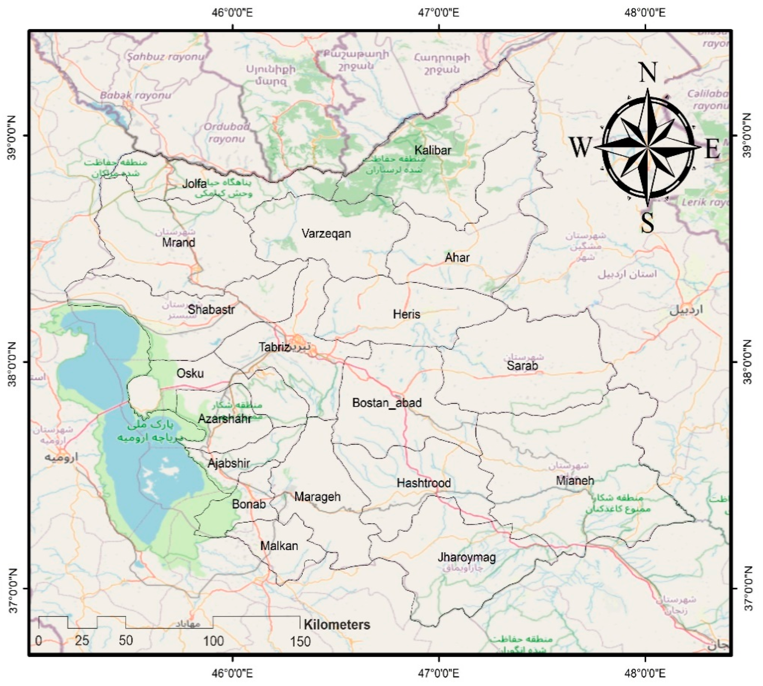 Sustainability | Free Full-Text | A GIS-Based Approach for  Spatially-Explicit Sustainable Development Assessments in East Azerbaijan  Province, Iran | HTML