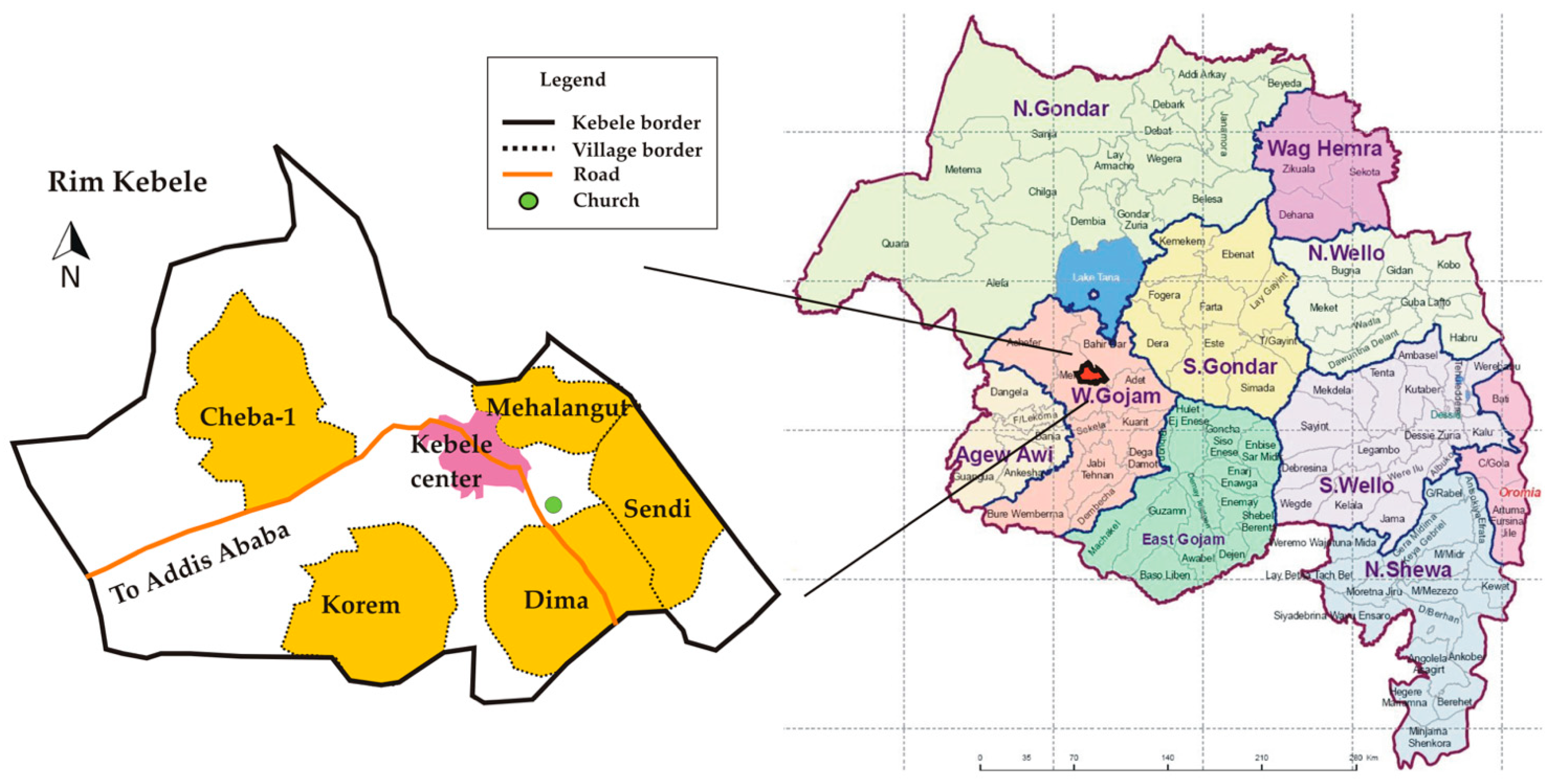 West Gojjam Zone Map Sustainability | Free Full-Text | Development Of An Agent-Based Model For  Weather Forecast Information Exchange In Rural Area Of Bahir Dar, Ethiopia  | Html