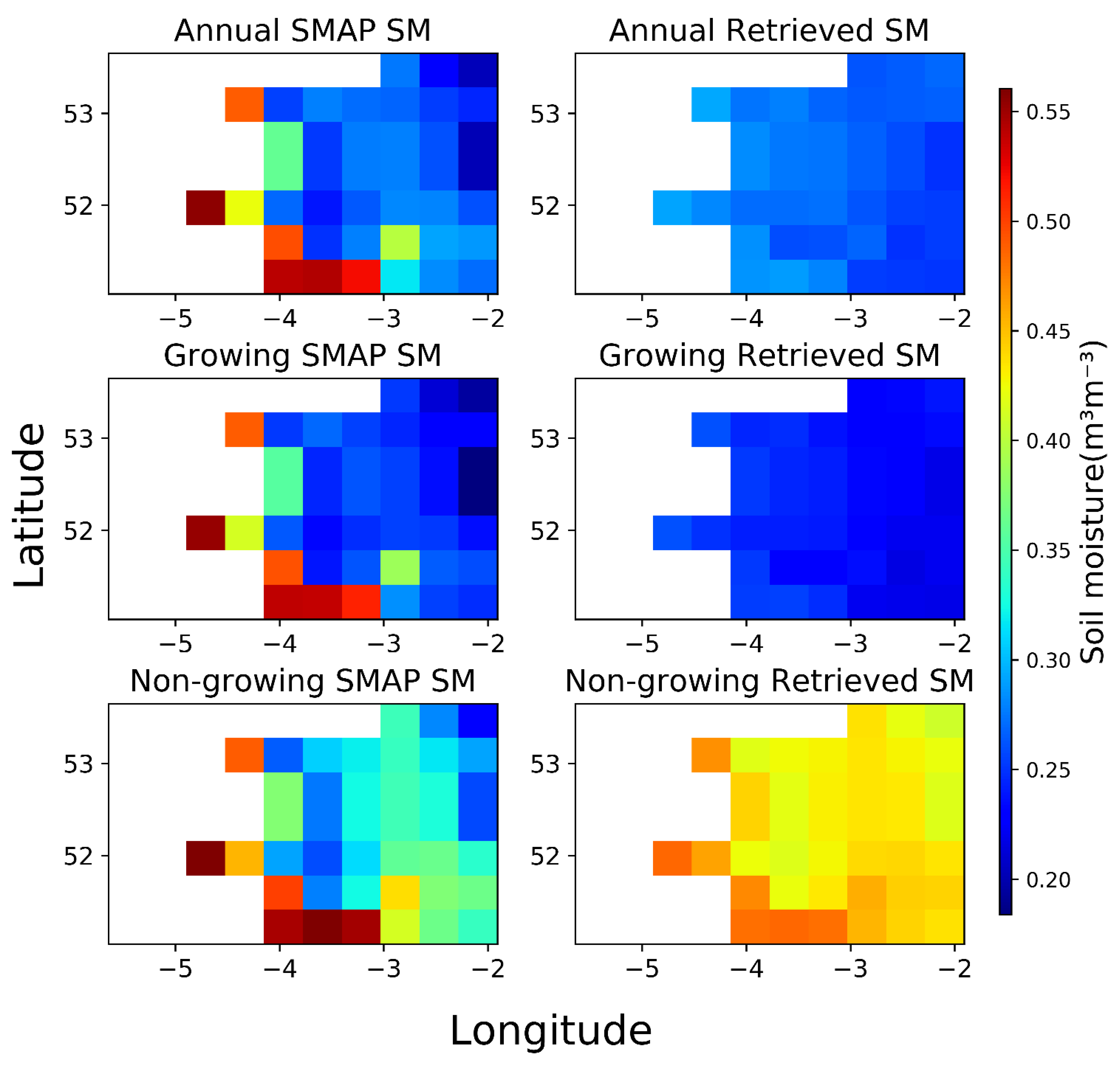 Sustainability  Free Full-Text  SMAP Soil Moisture Product Assessment over Wales, U.K., Using 