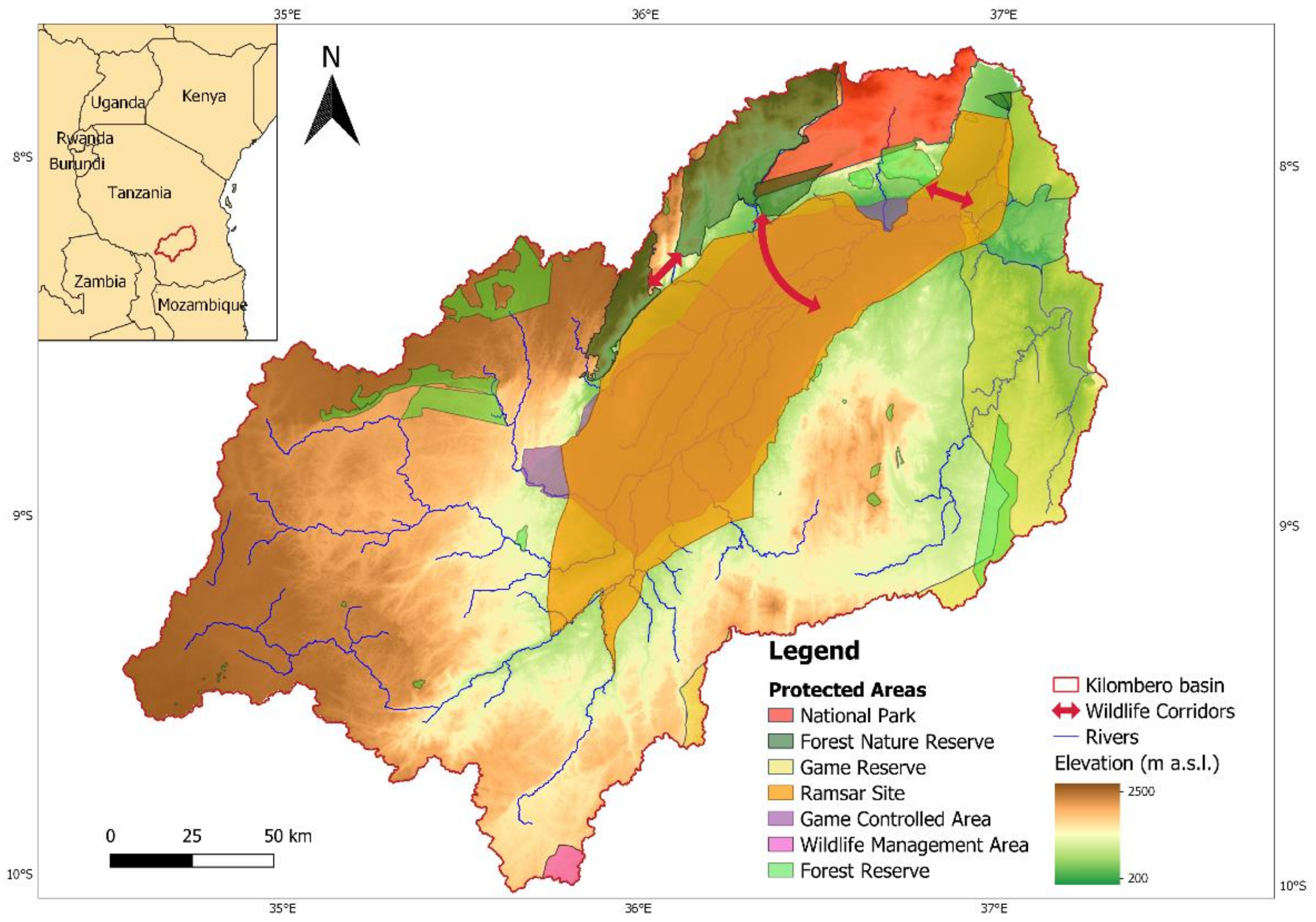 Sustainability | Free Full-Text | Complex Socio-Ecological Systems:  Translating Narratives into Future Land Use and Land Cover Scenarios in the  Kilombero Catchment, Tanzania