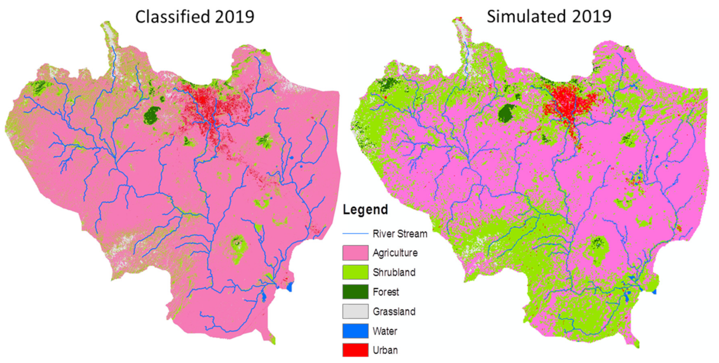Sustainability | Free Full-Text | Quantitatively Assessing the Future  Land-Use/Land-Cover Changes and Their Driving Factors in the Upper Stream  of the Awash River Based on the CA–Markov Model and Their  Implications for