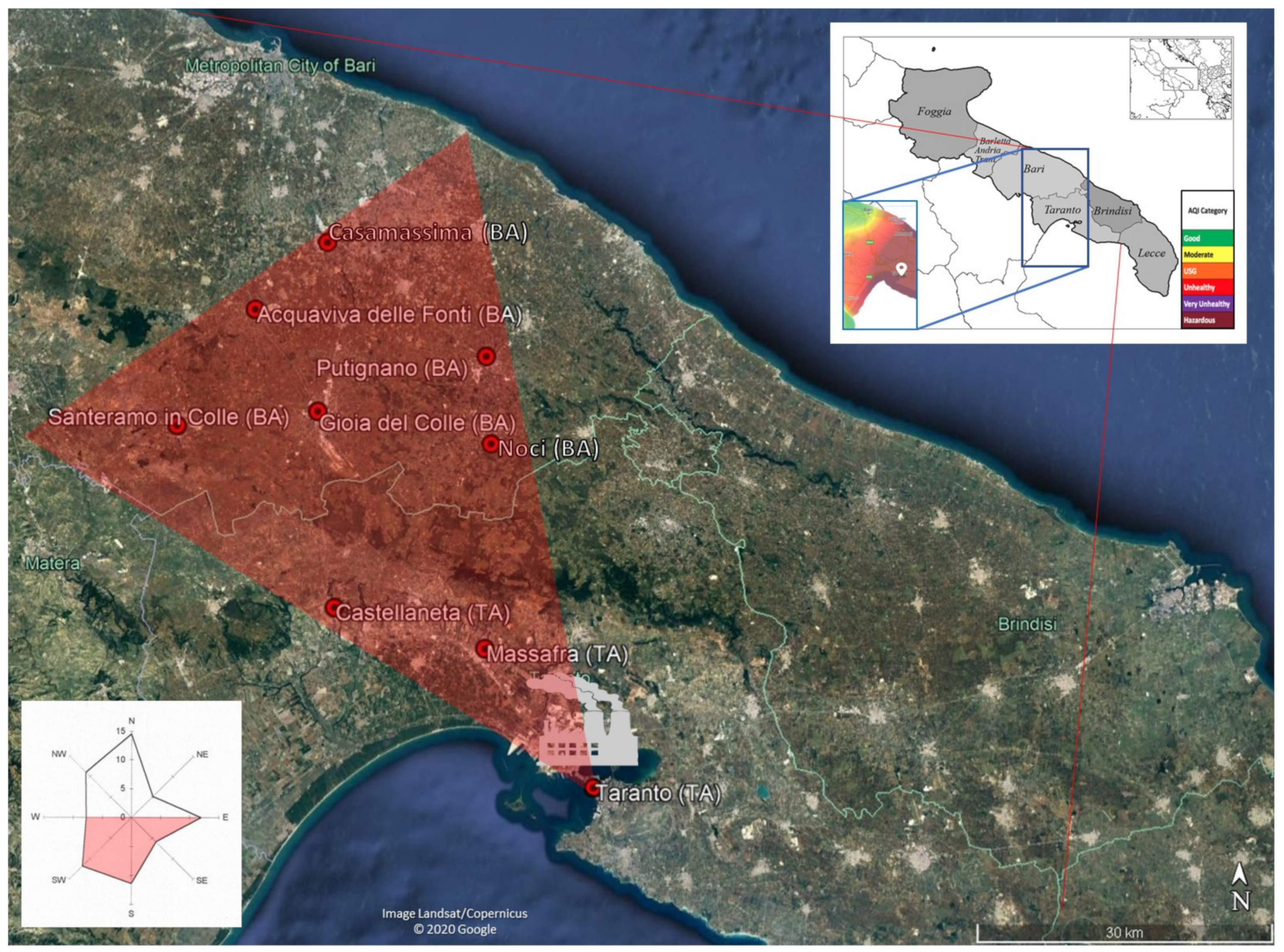Sustainability | Free Full-Text | Taranto&rsquo;s Long Shadow? Cancer  Mortality Is Higher for People Living Closer to One of the Most Polluted  City of Italy