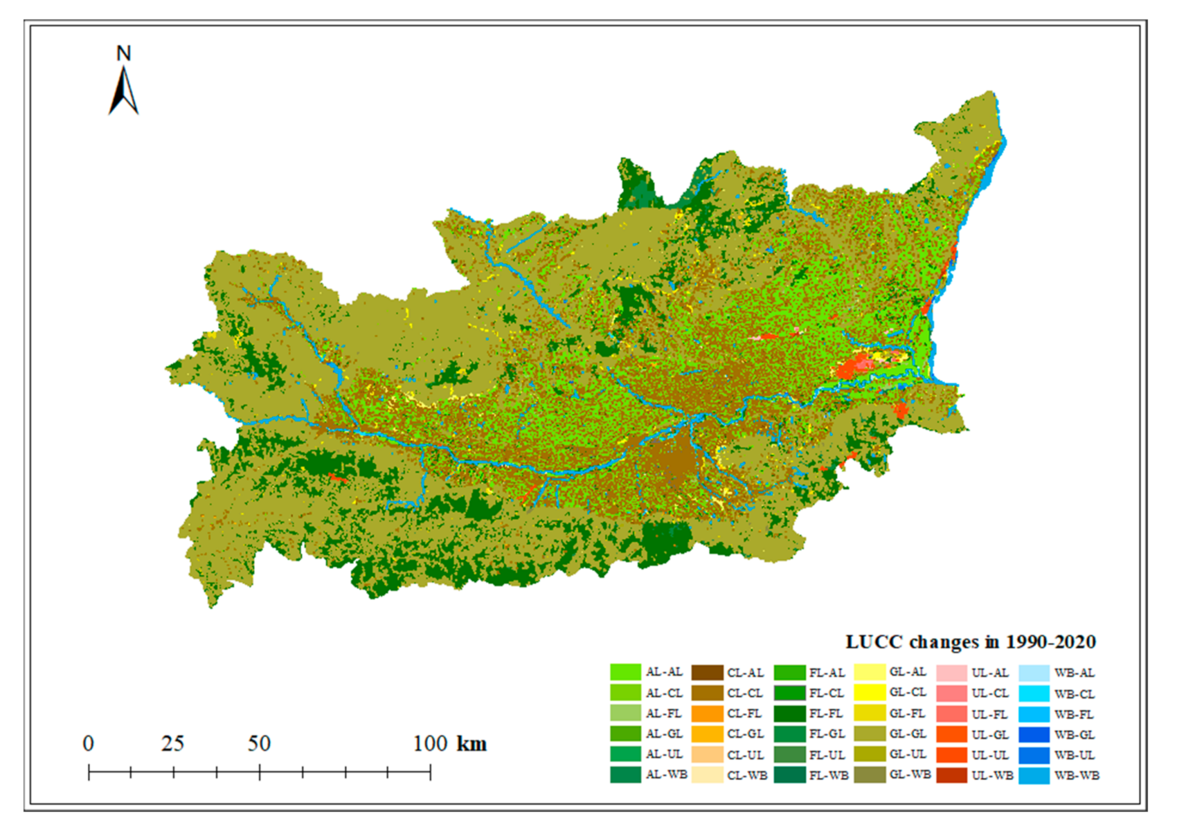 Sustainability | Free Full-Text | Impacts and Projections of Land Use and  Demographic Changes on Ecosystem Services: A Case Study in the Guanzhong  Region, China | HTML